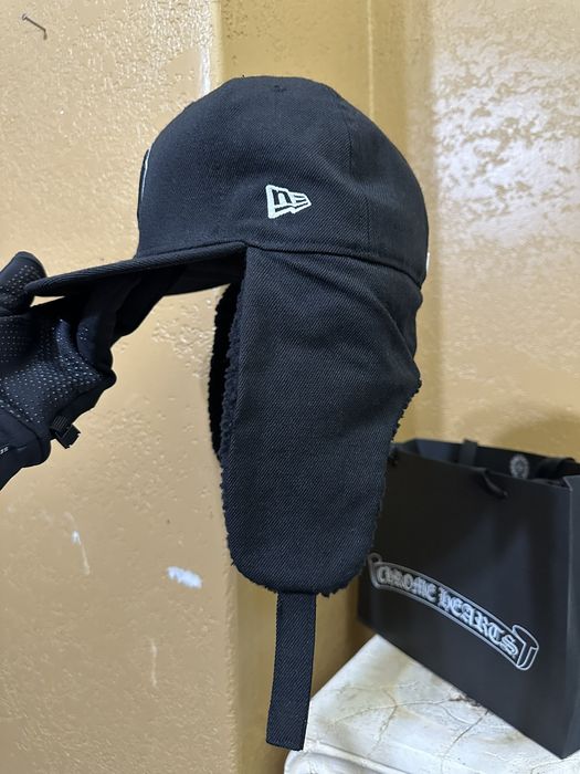 New Era RARE New York Yankees Dog Ear Flaps Hat Ushanka 59Fifty Y2K