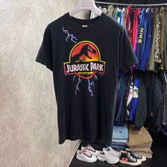Vintage Jurassic Park T Shirt 1993 Hanes Size Youth Large Single