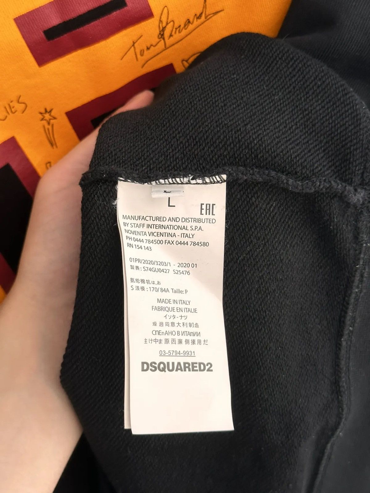 Vintage Dsquared2 College Big Logo Sweatshirt
