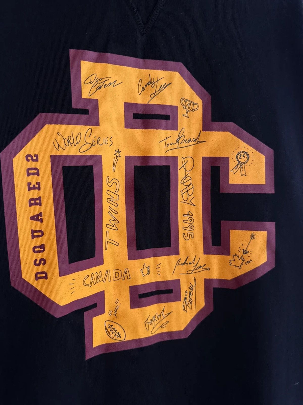 Vintage Dsquared2 College Big Logo Sweatshirt