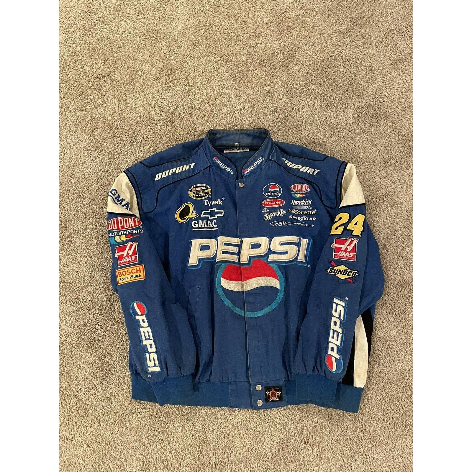 Jh Designs Rare Vintage JH Design Pepsi Jeff Gordon Jacket NASCAR 4XL Grailed