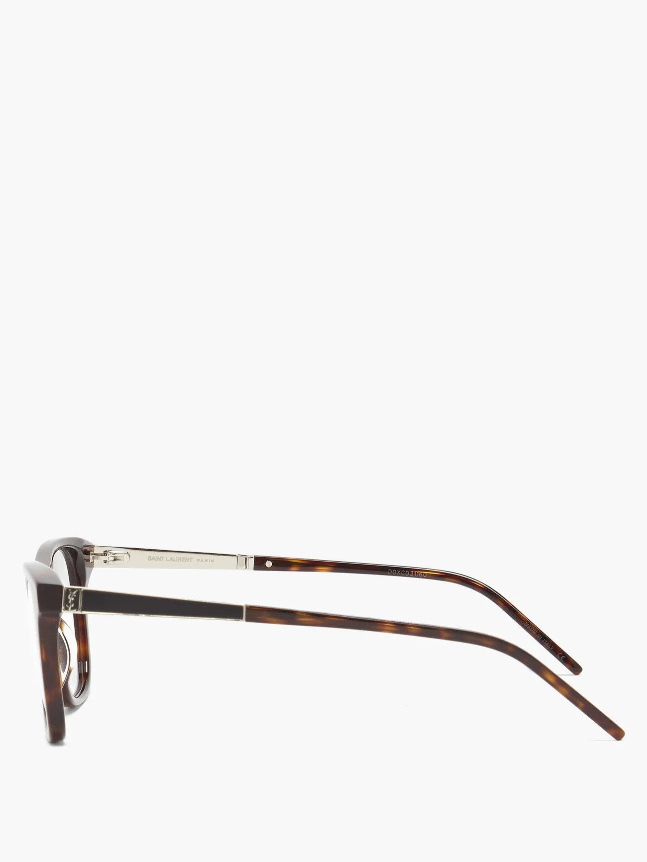 Saint Laurent Paris Saint Laurent SL M83 Optical Glasses - Tortoise Acetate Size ONE SIZE - 4 Thumbnail