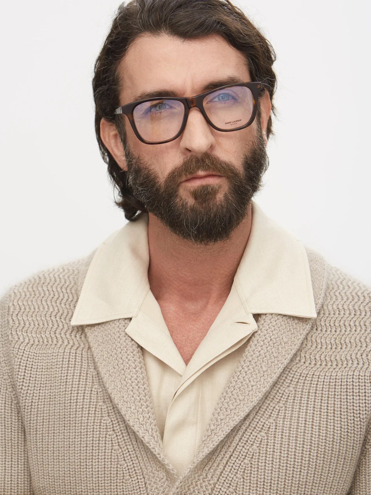 Saint Laurent Paris Saint Laurent SL M83 Optical Glasses - Tortoise Acetate Size ONE SIZE - 1 Thumbnail