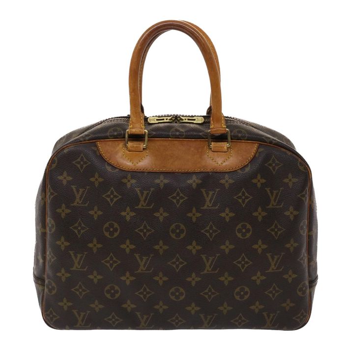 LOUIS VUITTON Monogram Deauville M47270 Bowling bag Handbag Brown