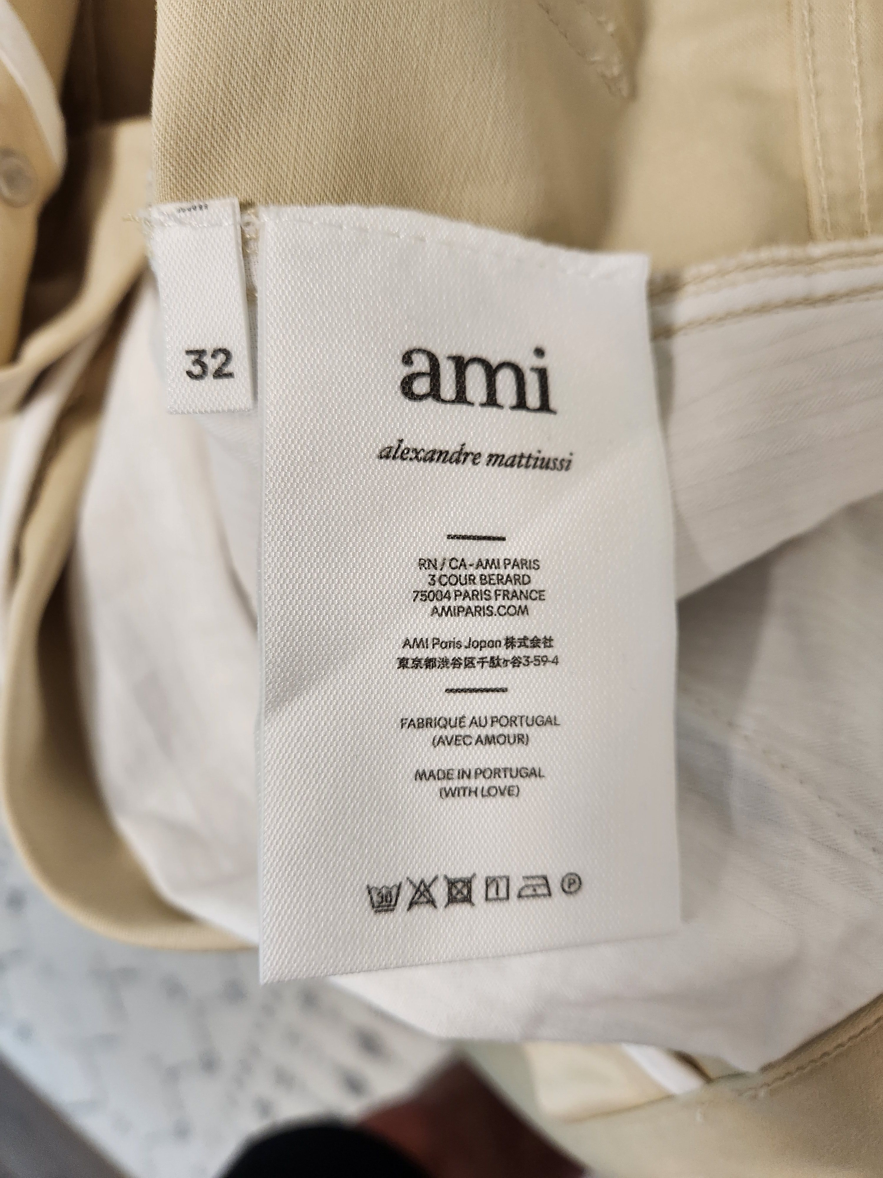 AMI (BNWT) Ami Alexandre Mattiussi Trouser, Alex-fit, 32, Beige Size US 32 / EU 48 - 6 Thumbnail
