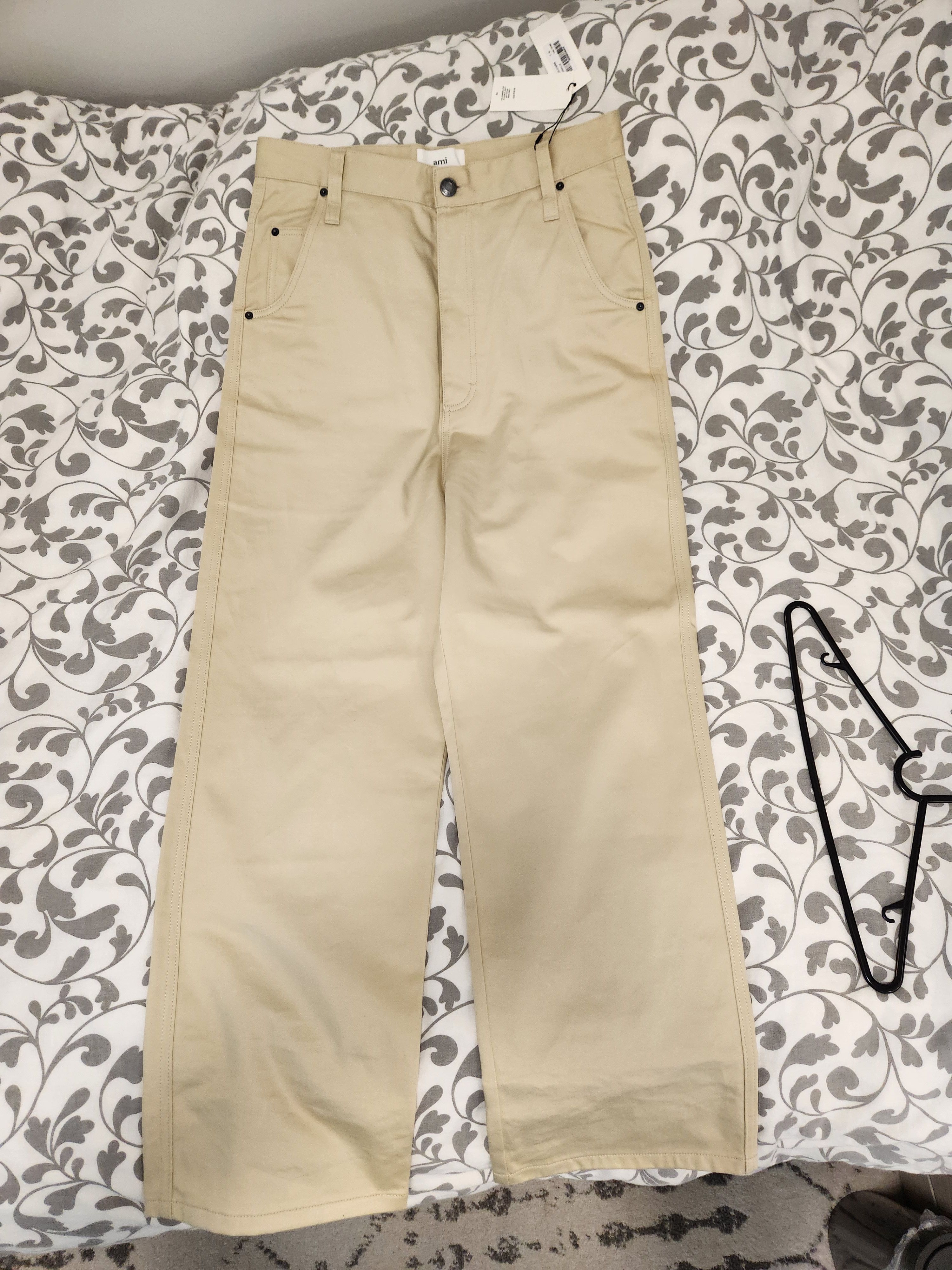 AMI (BNWT) Ami Alexandre Mattiussi Trouser, Alex-fit, 32, Beige Size US 32 / EU 48 - 3 Thumbnail