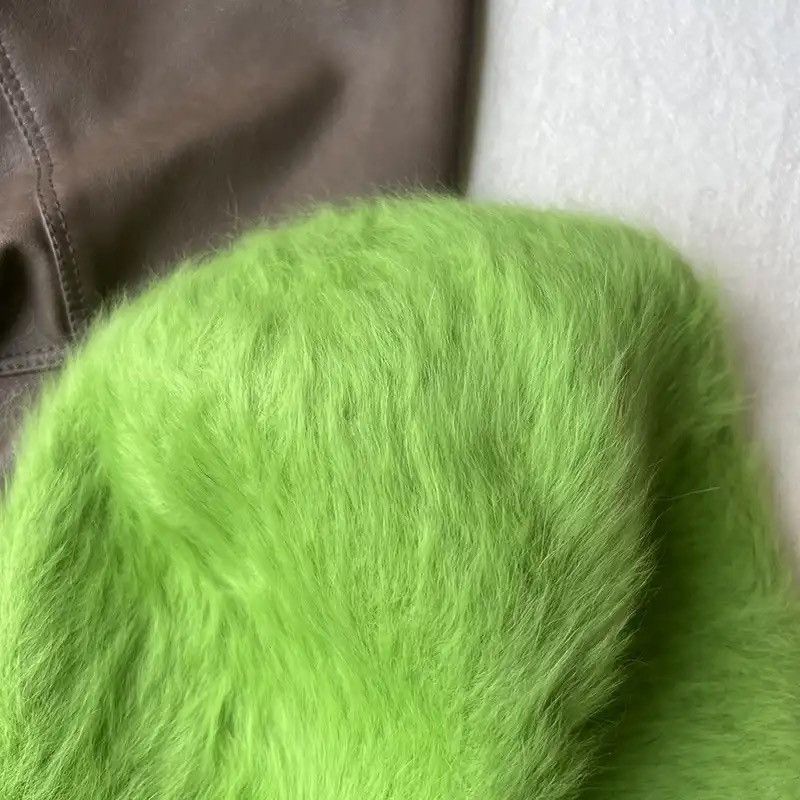 Japanese Brand Rabbit fur Beanies Size ONE SIZE - 2 Thumbnail