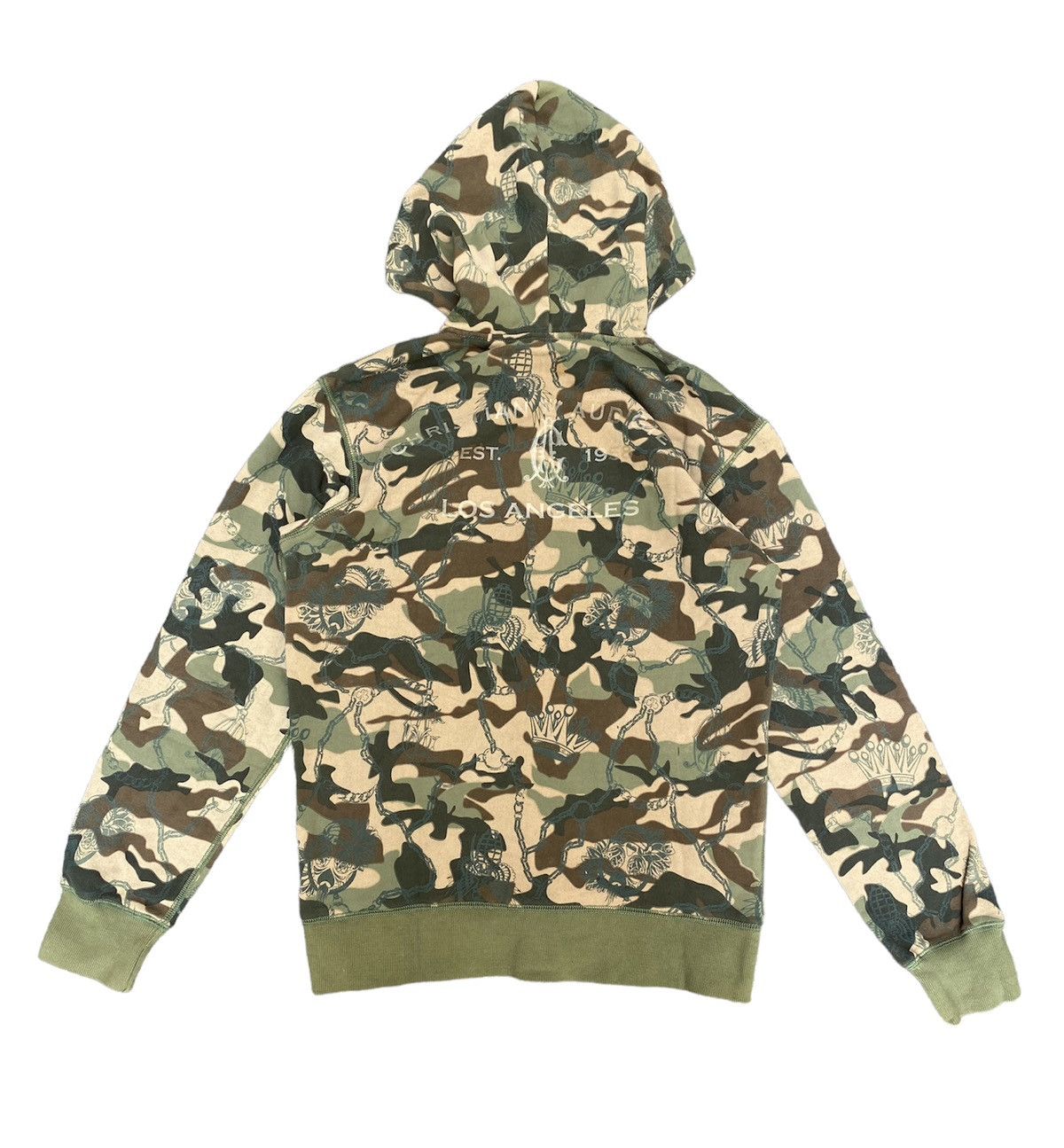 Christian Audigier Ed Hardy Christian Audigier Zip Up Hoodie Camo Army Skulls Size US XS / EU 42 / 0 - 2 Thumbnail