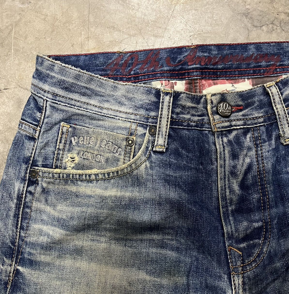 Pepe Jeans Vintage Y2K pepe Jeans faded baggy embroidered UK Flag Size US 30 / EU 46 - 4 Thumbnail
