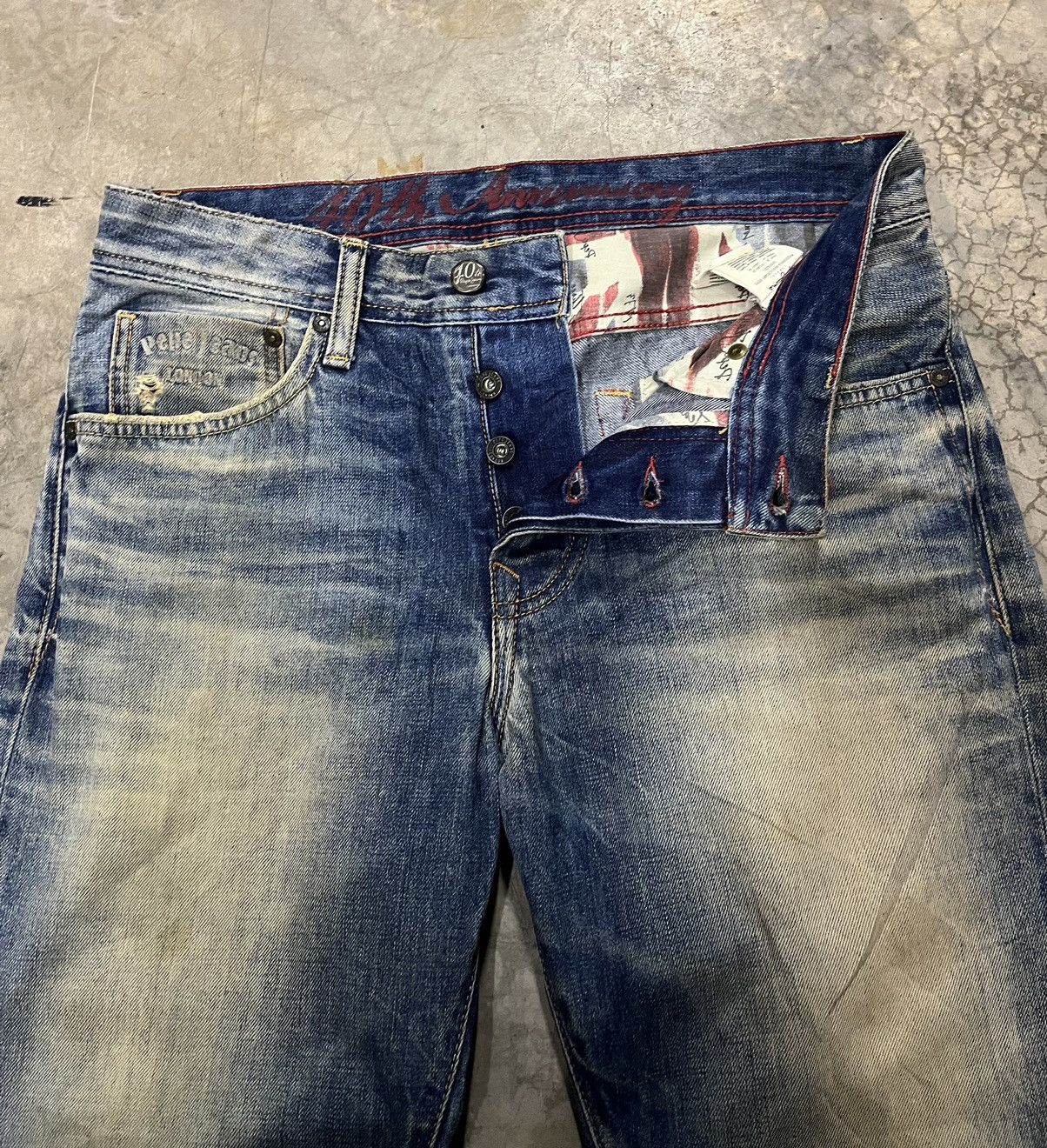 Pepe Jeans Vintage Y2K pepe Jeans faded baggy embroidered UK Flag Size US 30 / EU 46 - 10 Thumbnail