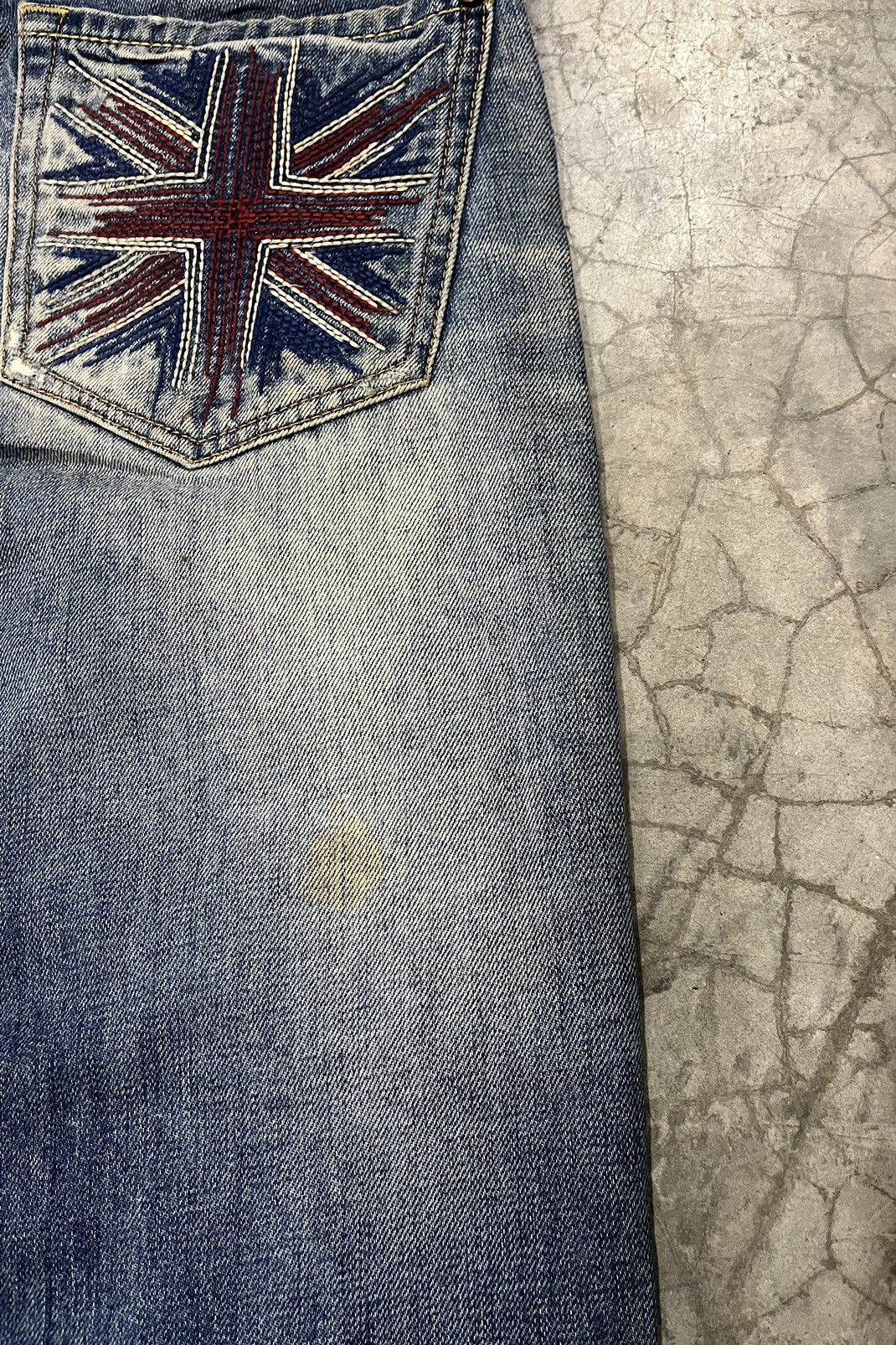Pepe Jeans Vintage Y2K pepe Jeans faded baggy embroidered UK Flag Size US 30 / EU 46 - 3 Thumbnail