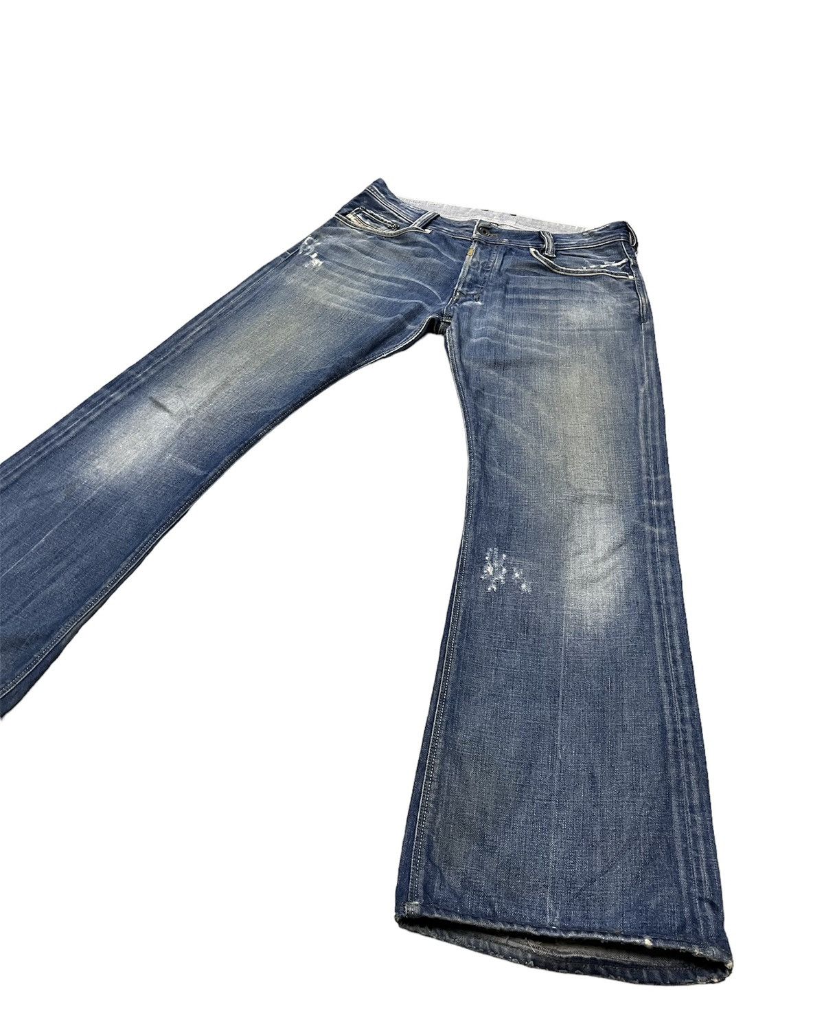 Diesel Flare jeans Vintage diesel Italy distressed boot cut denim Size US 34 / EU 50 - 1 Thumbnail