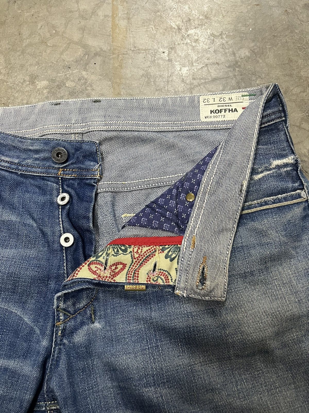 Diesel Flare jeans Vintage diesel Italy distressed boot cut denim Size US 34 / EU 50 - 13 Thumbnail