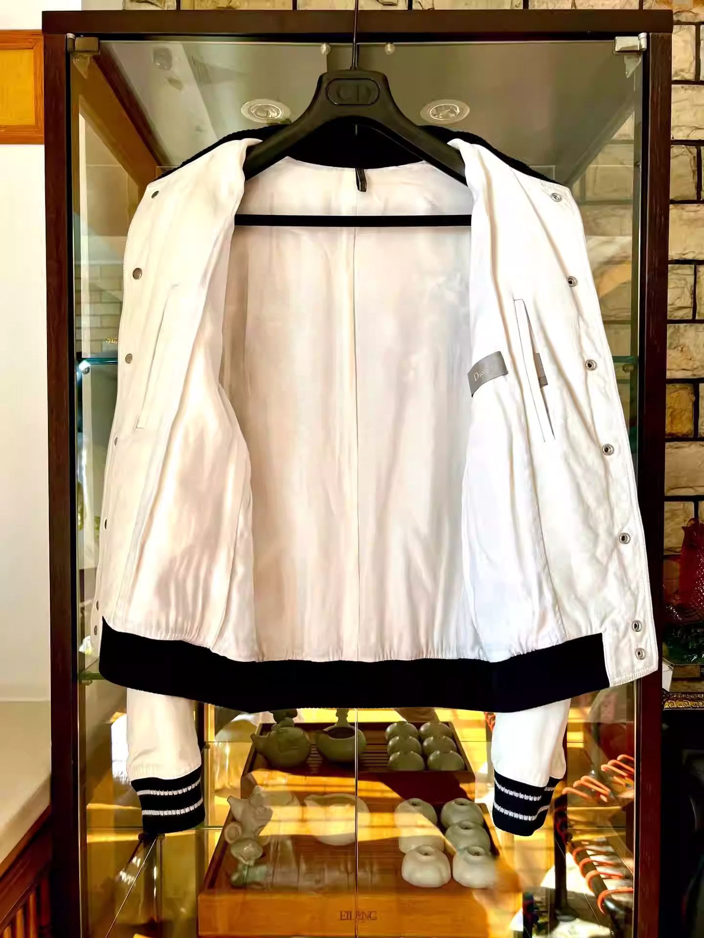 Dior dior White Lambskin Triple Wolf Leather Jacket Size US M / EU 48-50 / 2 - 3 Thumbnail