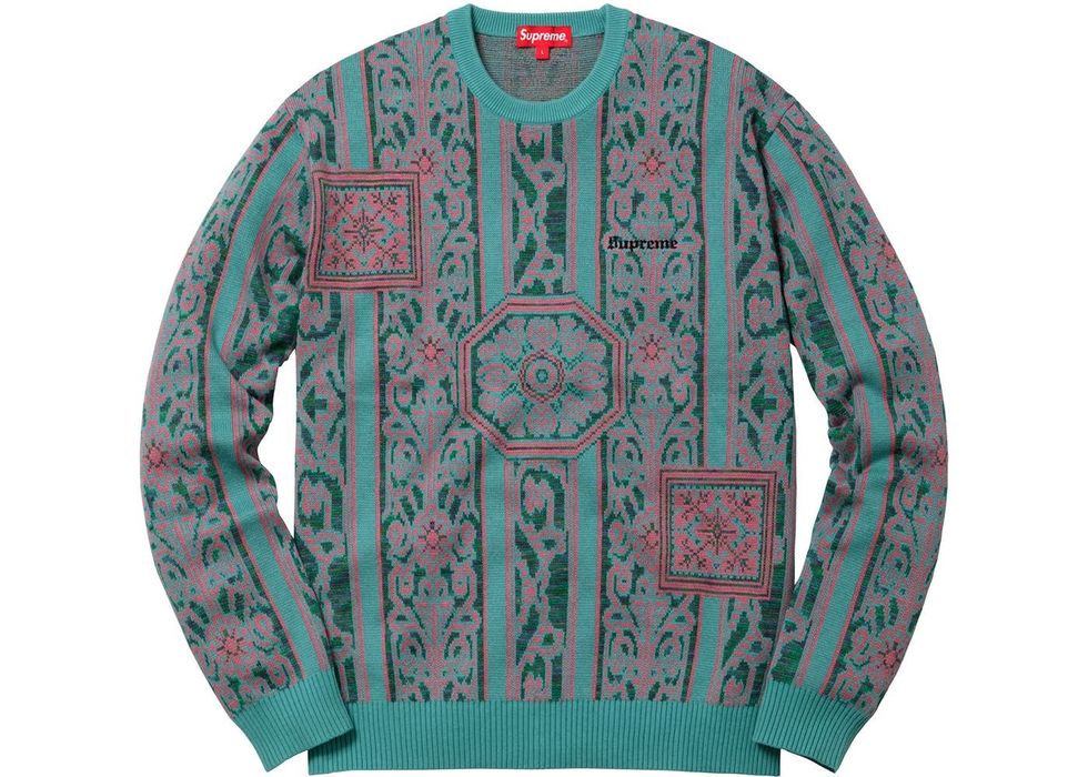 Supreme store tapestry sweater