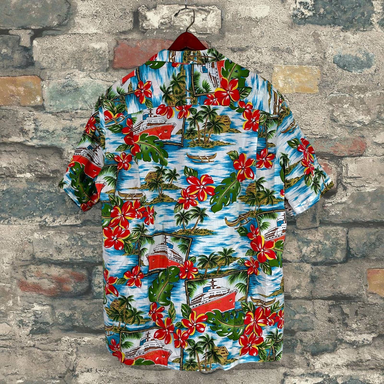 Vintage Vintage Hawaiian Shirt Made in Hawaii Button Up Collared 90s Size US XL / EU 56 / 4 - 2 Preview