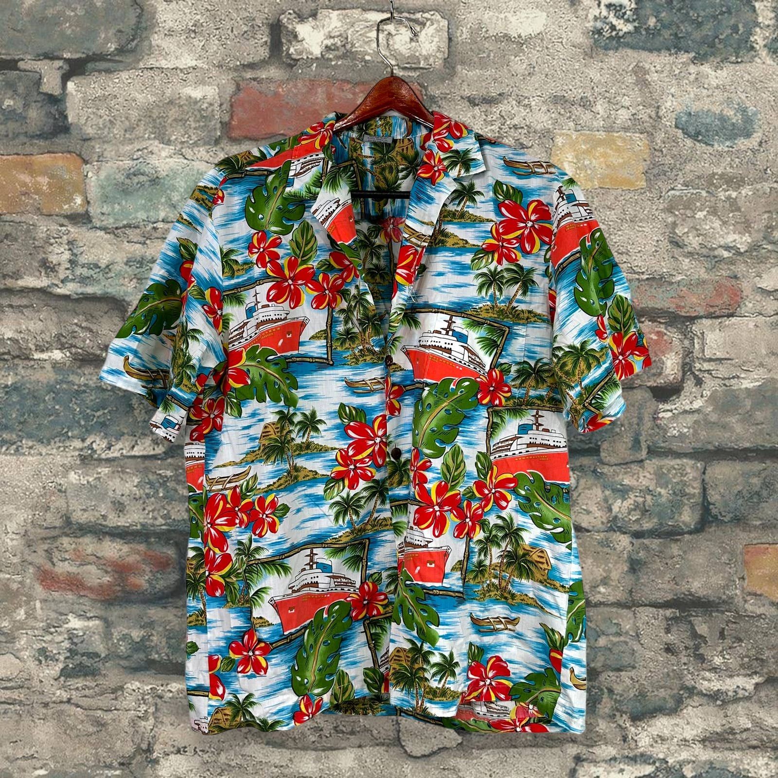 Vintage Vintage Hawaiian Shirt Made in Hawaii Button Up Collared 90s Size US XL / EU 56 / 4 - 1 Preview