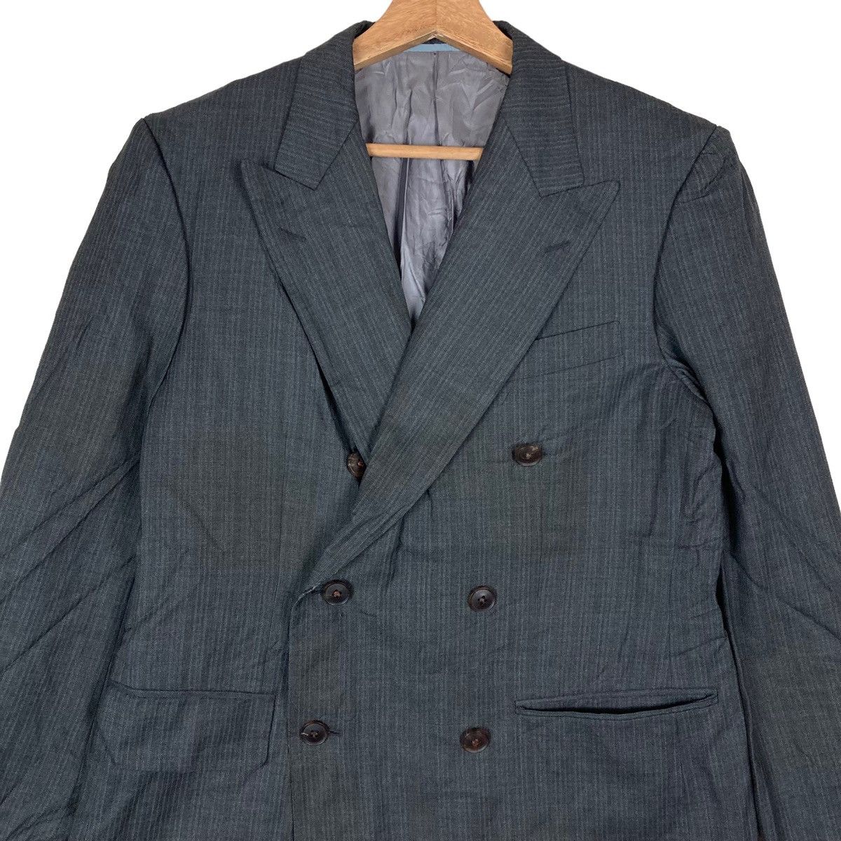 Burberry Vintage Burberry London Double Breasted Coat Jacket Size US M / EU 48-50 / 2 - 2 Thumbnail