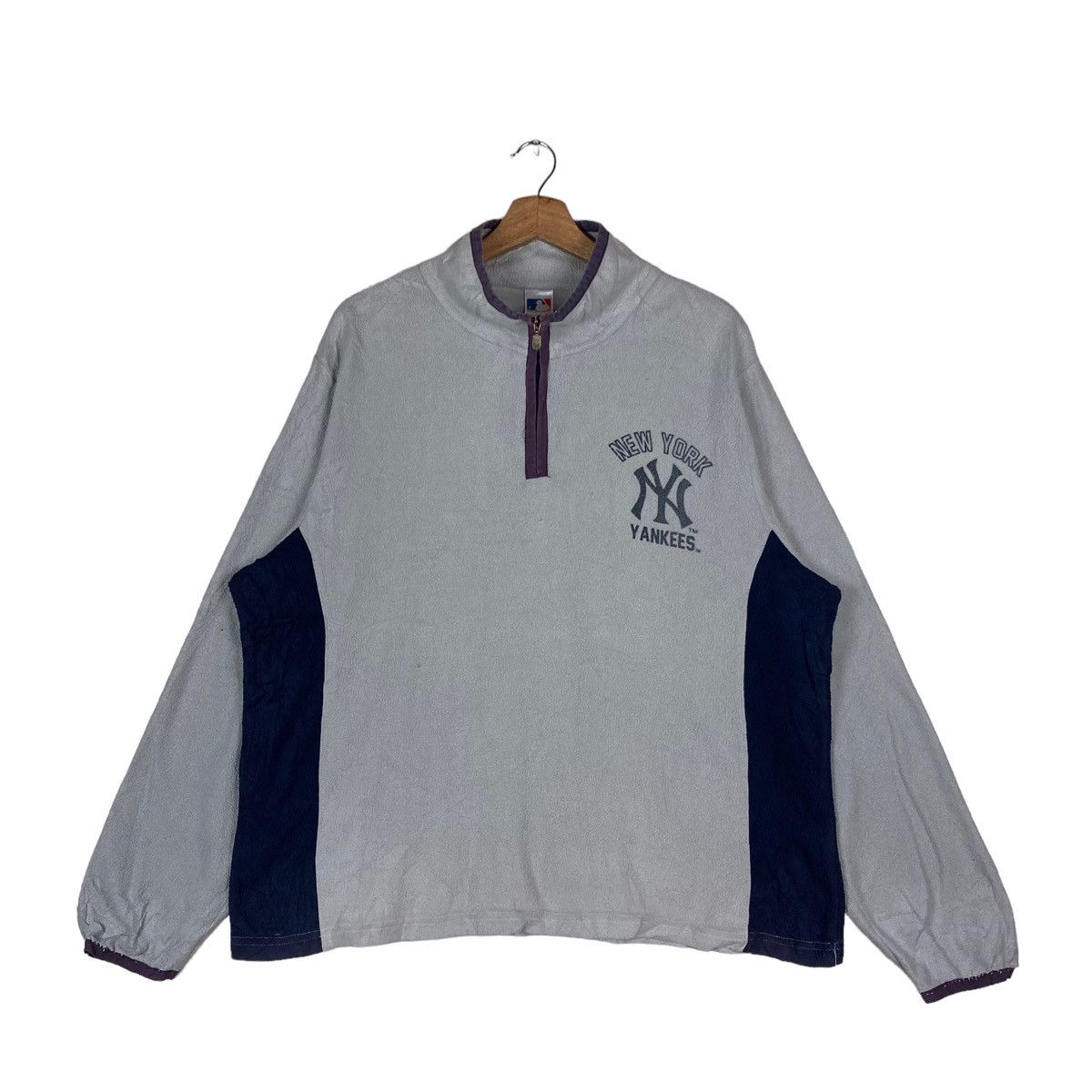 MLB Vintage Major League Baseball New Yankees Quarter Zip Size US XL / EU 56 / 4 - 1 Thumbnail