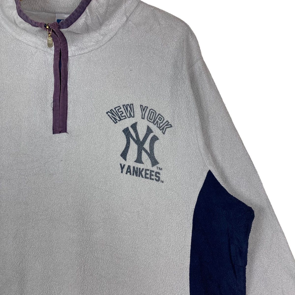 MLB Vintage Major League Baseball New Yankees Quarter Zip Size US XL / EU 56 / 4 - 3 Thumbnail