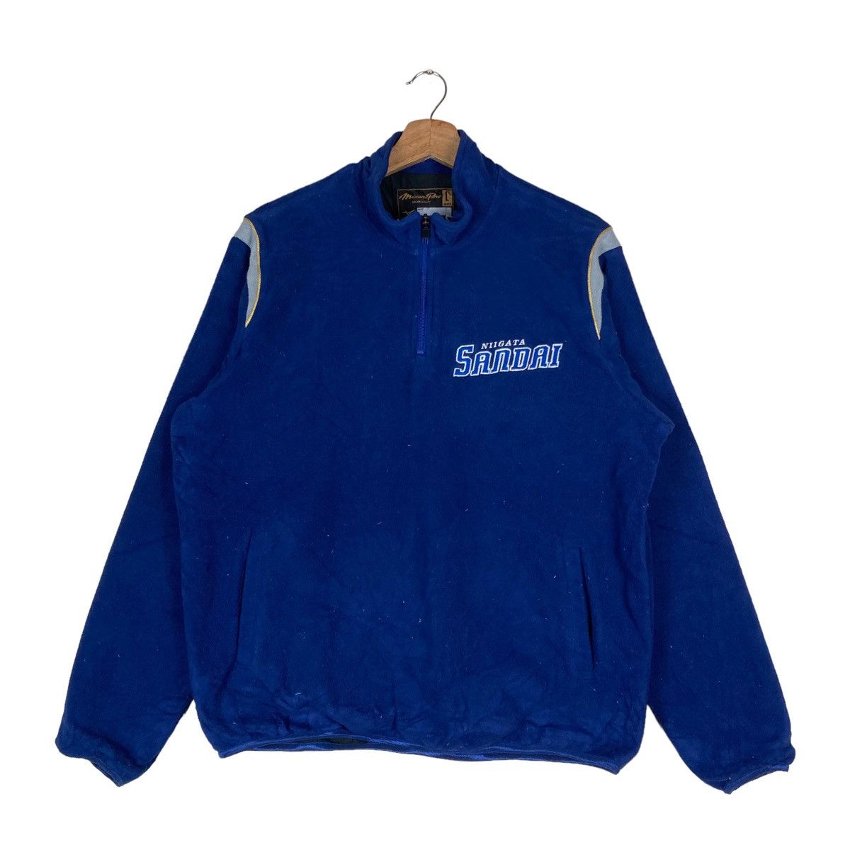 Mizuno Vintage Mizuno Pro Quarter Zip Pullover Jumper Sherpa Size US L / EU 52-54 / 3 - 1 Thumbnail
