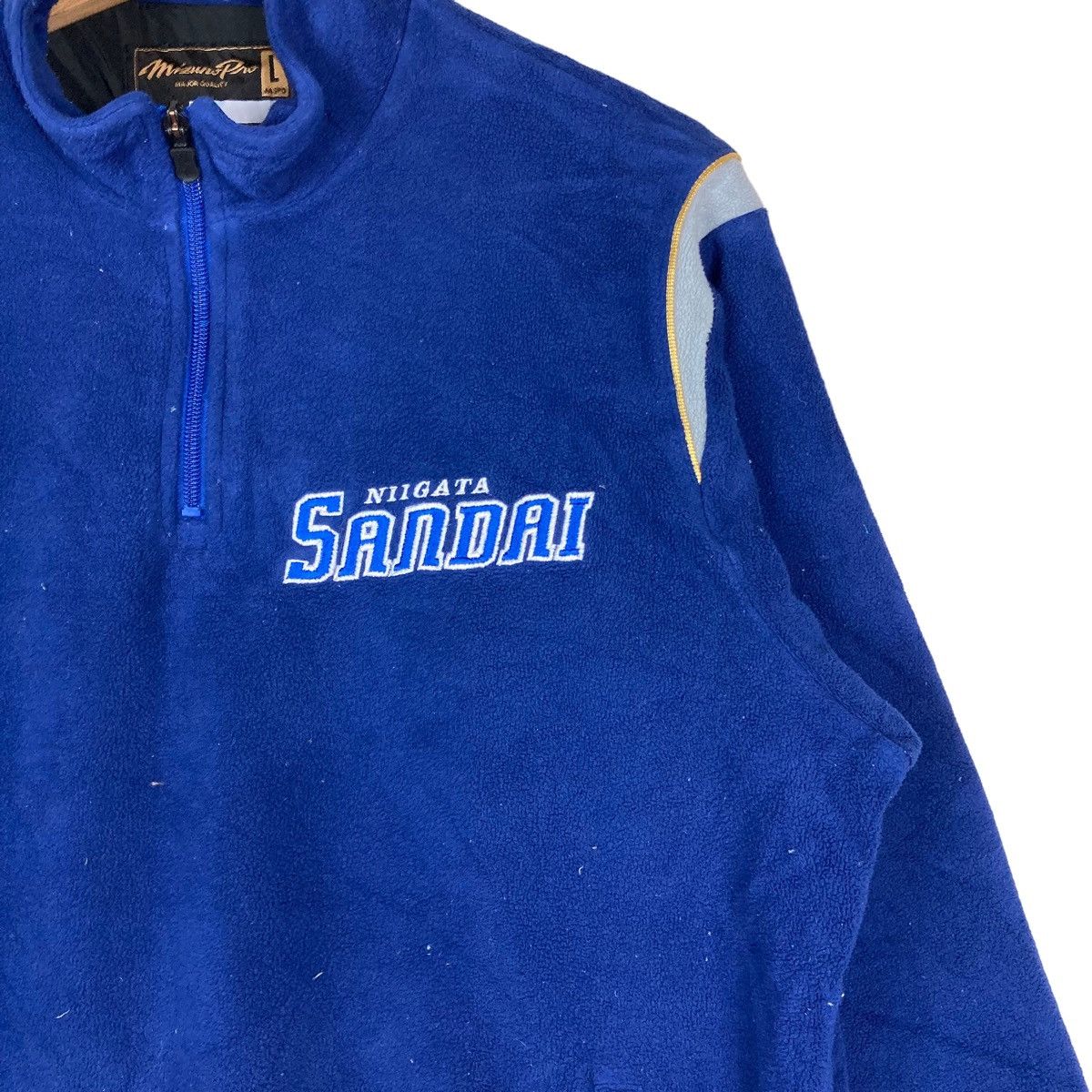 Mizuno Vintage Mizuno Pro Quarter Zip Pullover Jumper Sherpa Size US L / EU 52-54 / 3 - 3 Thumbnail