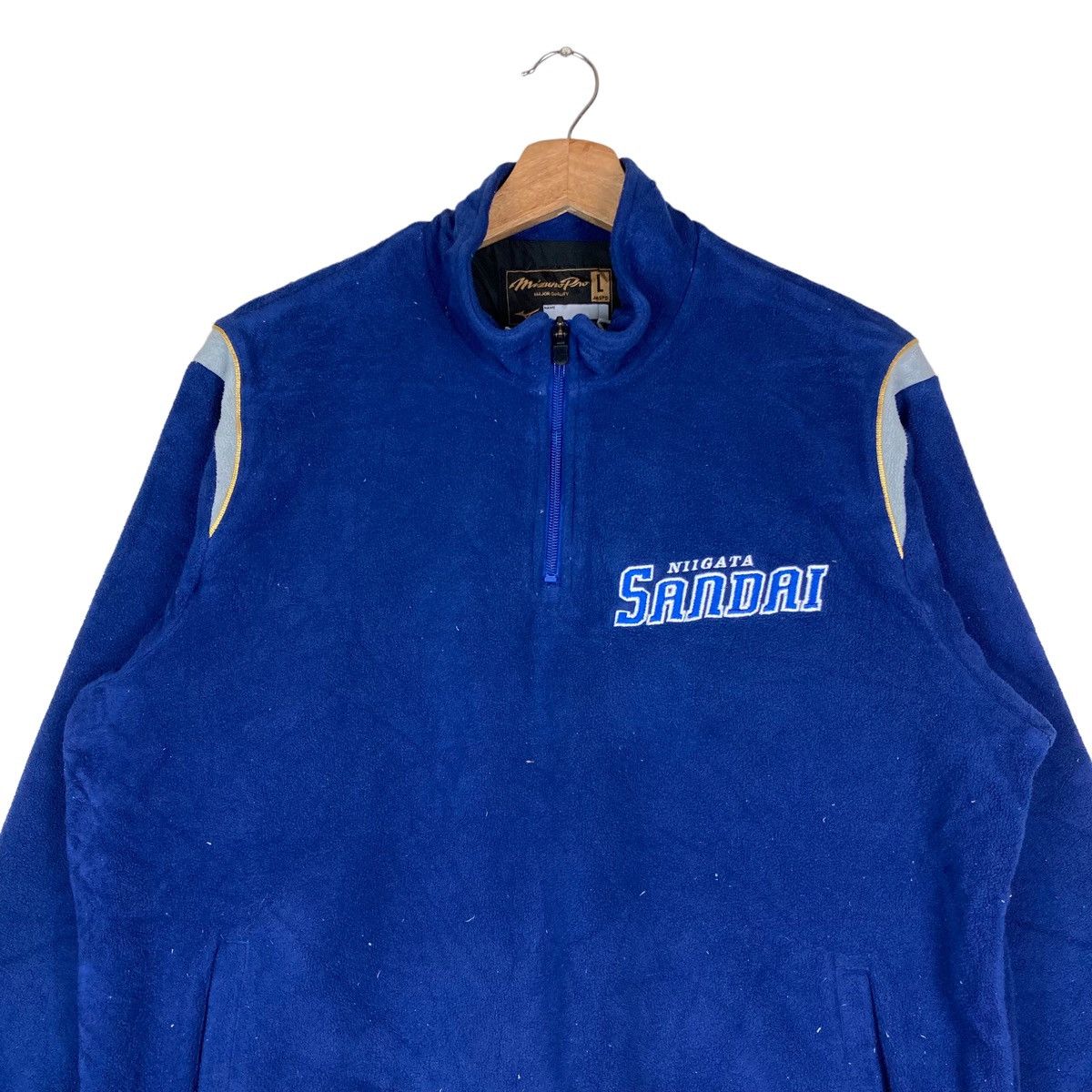 Mizuno Vintage Mizuno Pro Quarter Zip Pullover Jumper Sherpa Size US L / EU 52-54 / 3 - 2 Thumbnail