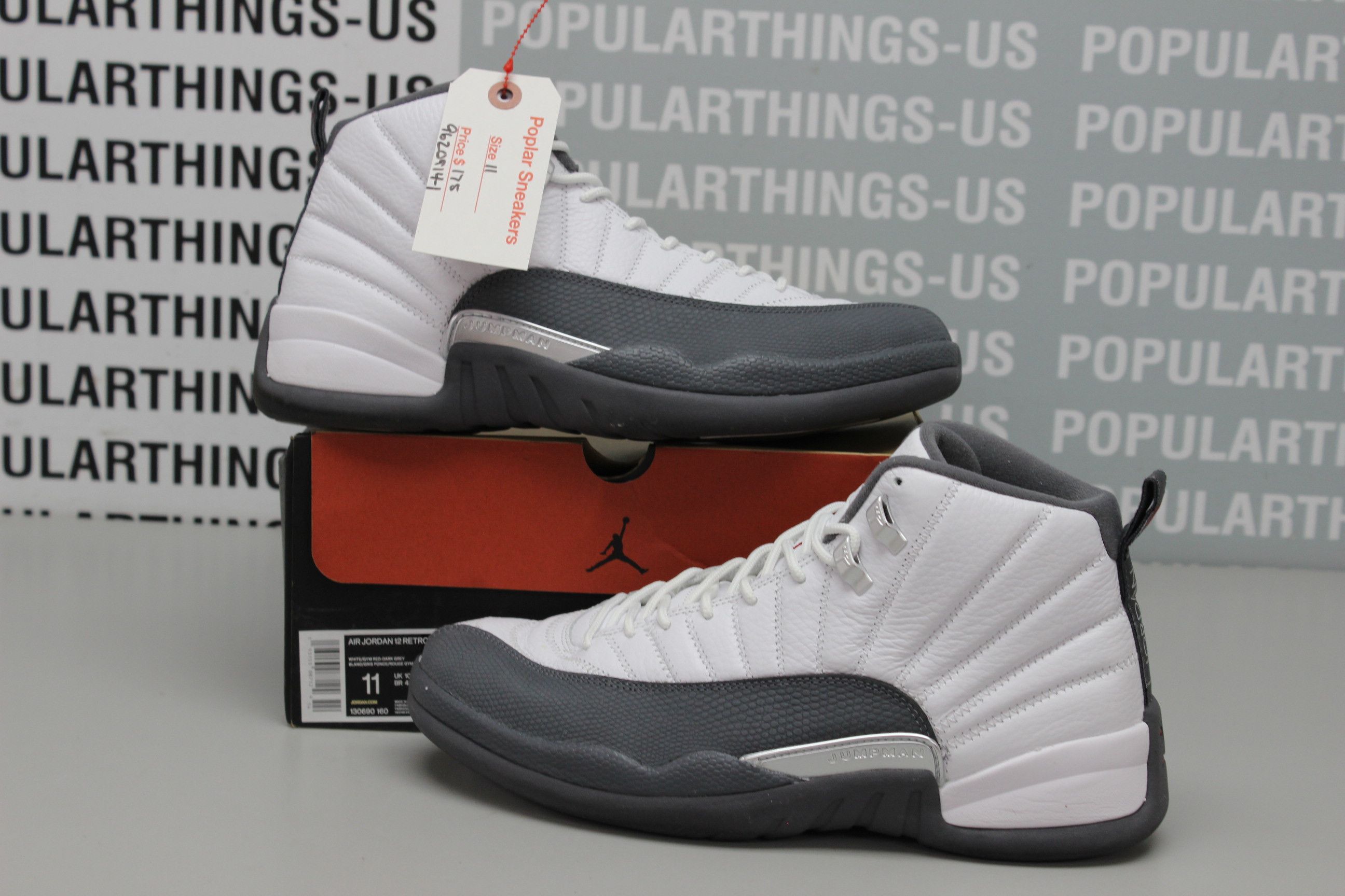 jordan 12 retro dark grey