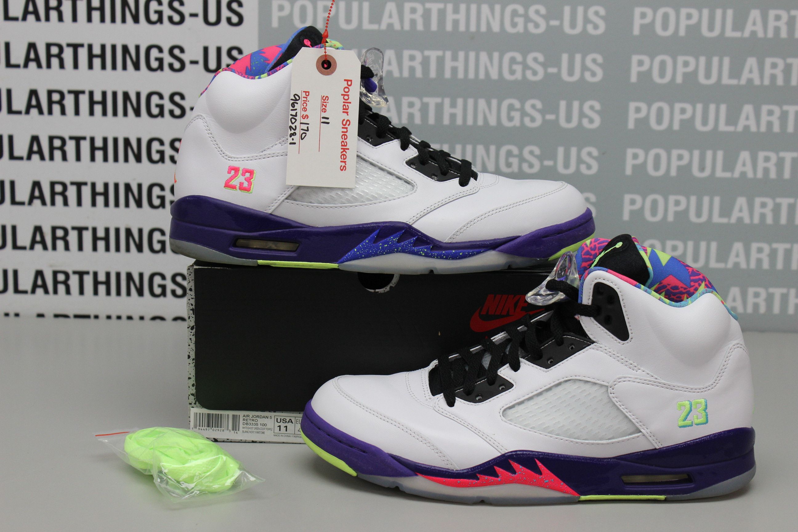 image of Air Jordan 5 Retro Alternate Bel Air Size 11 Shoes in White, Men's