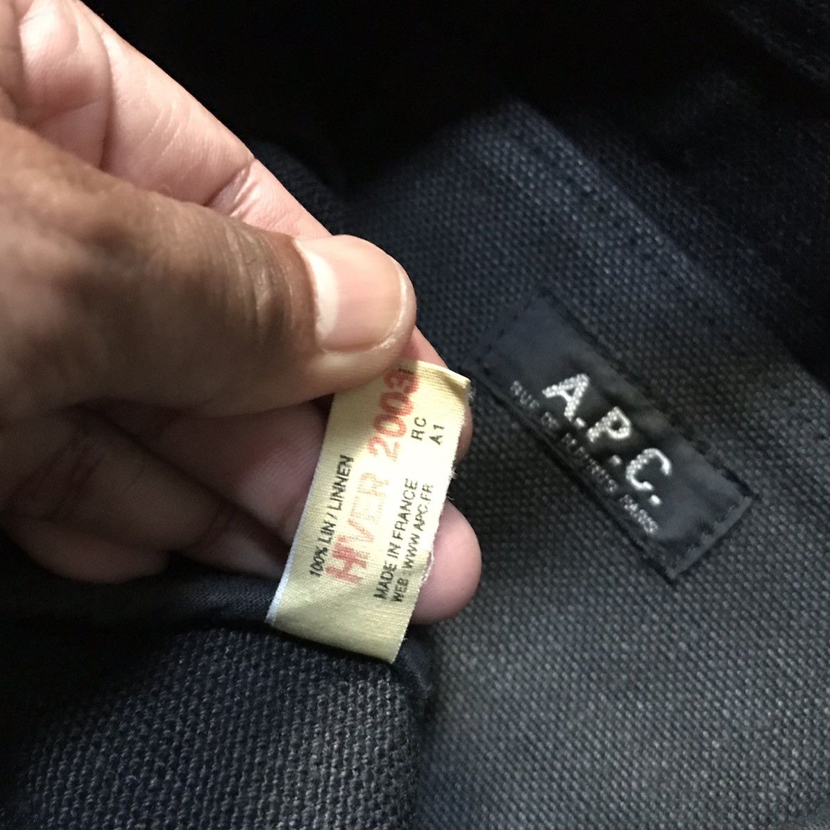A.P.C. A.P.C Hiver 2003 Linen Sling Bag A.P.C Designer Size ONE SIZE - 11 Thumbnail