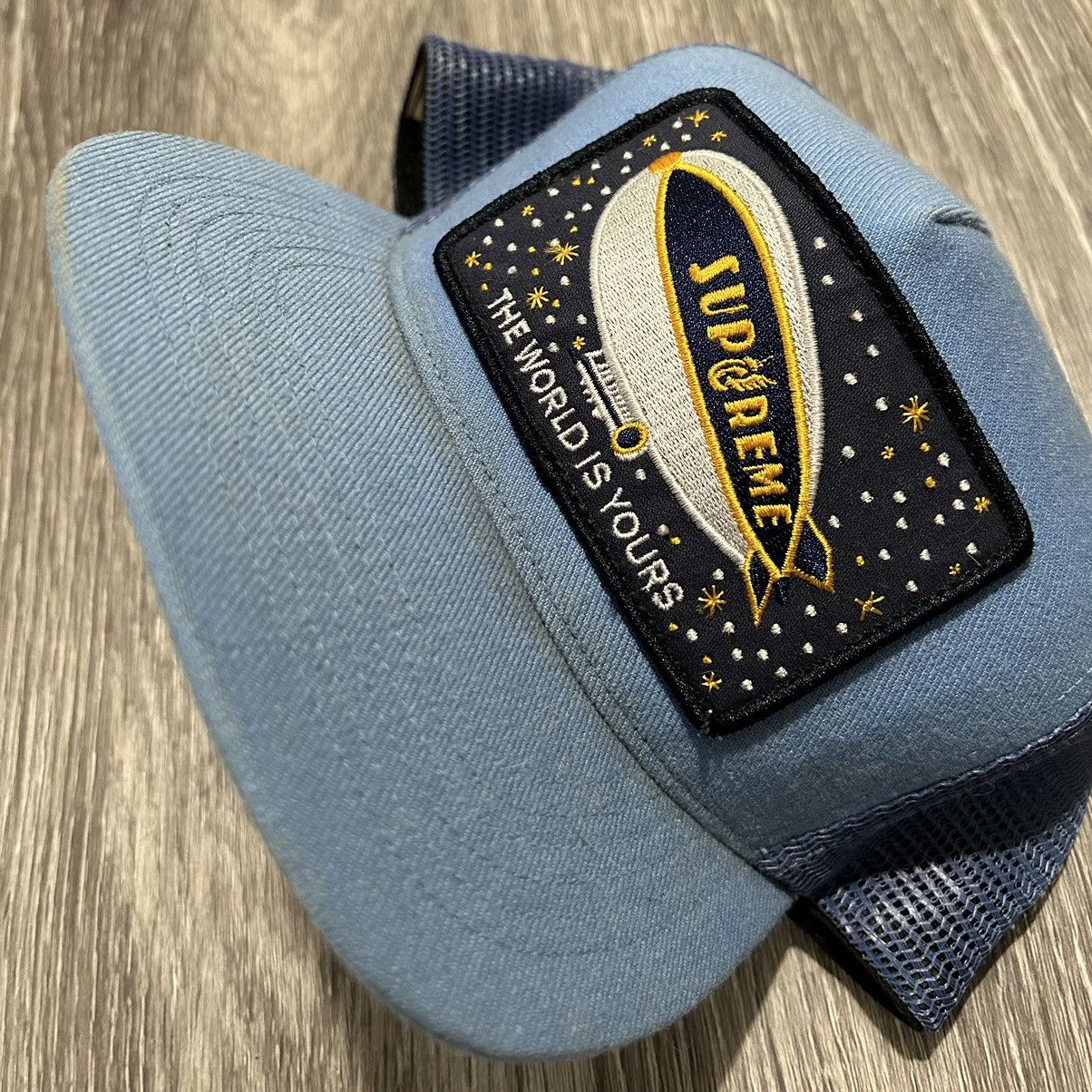 Supreme Blimp Mesh Back 5 Panel Light Blue