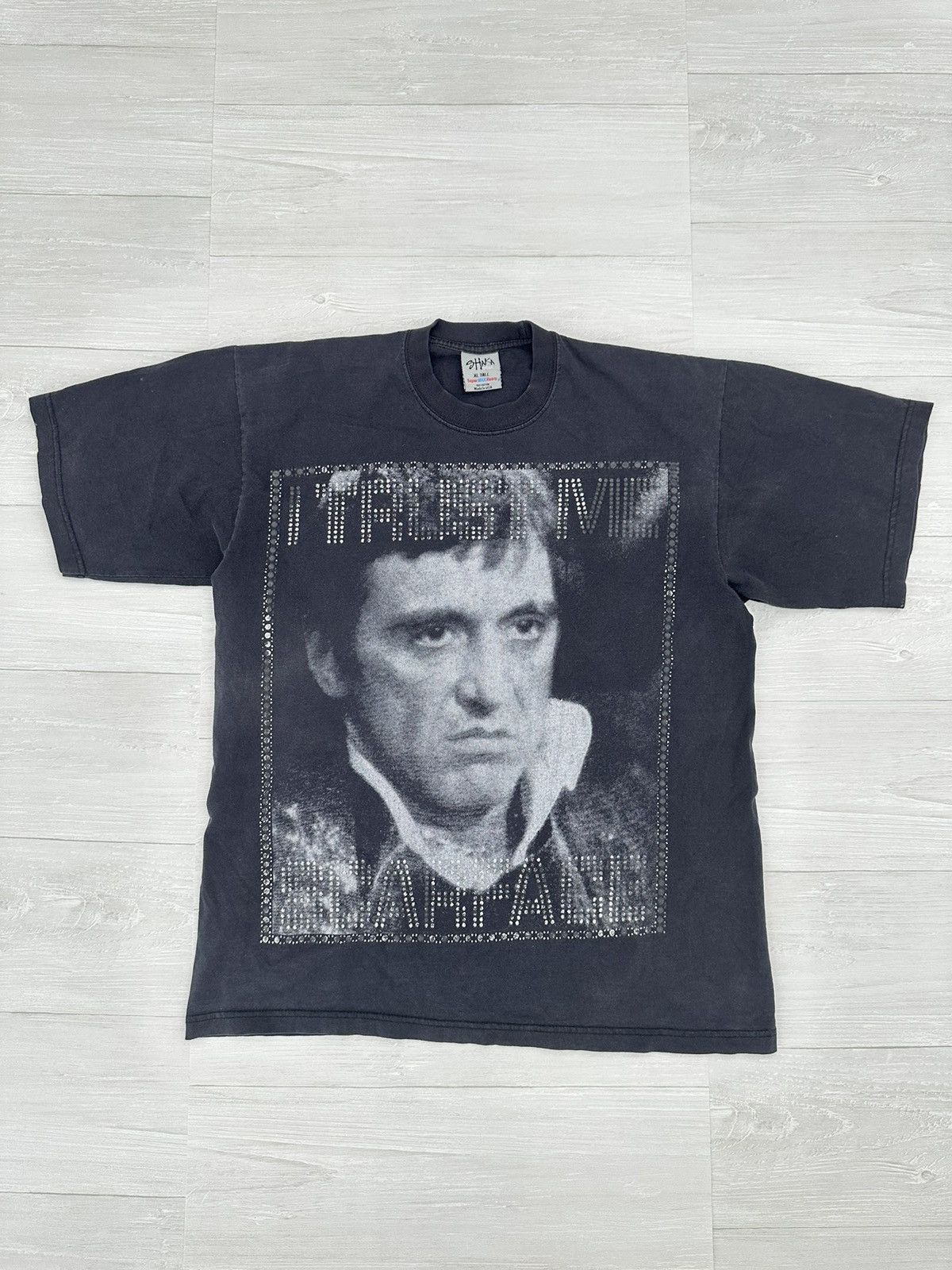 Vintage RARE 90s Vintage Scarface Portrait Tee Sz. XL Size US XL / EU 56 / 4 - 1 Thumbnail