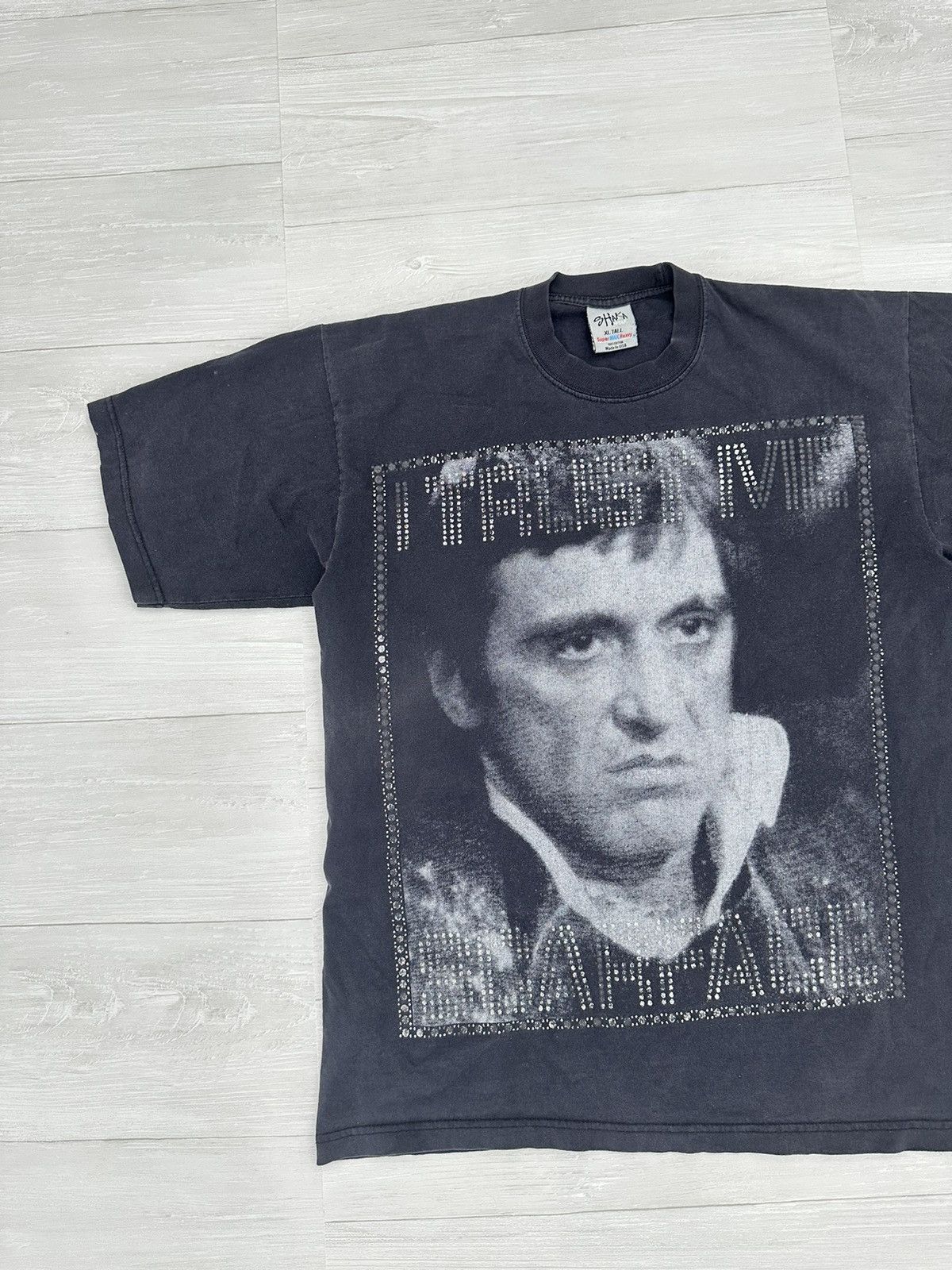 Vintage RARE 90s Vintage Scarface Portrait Tee Sz. XL Size US XL / EU 56 / 4 - 2 Thumbnail