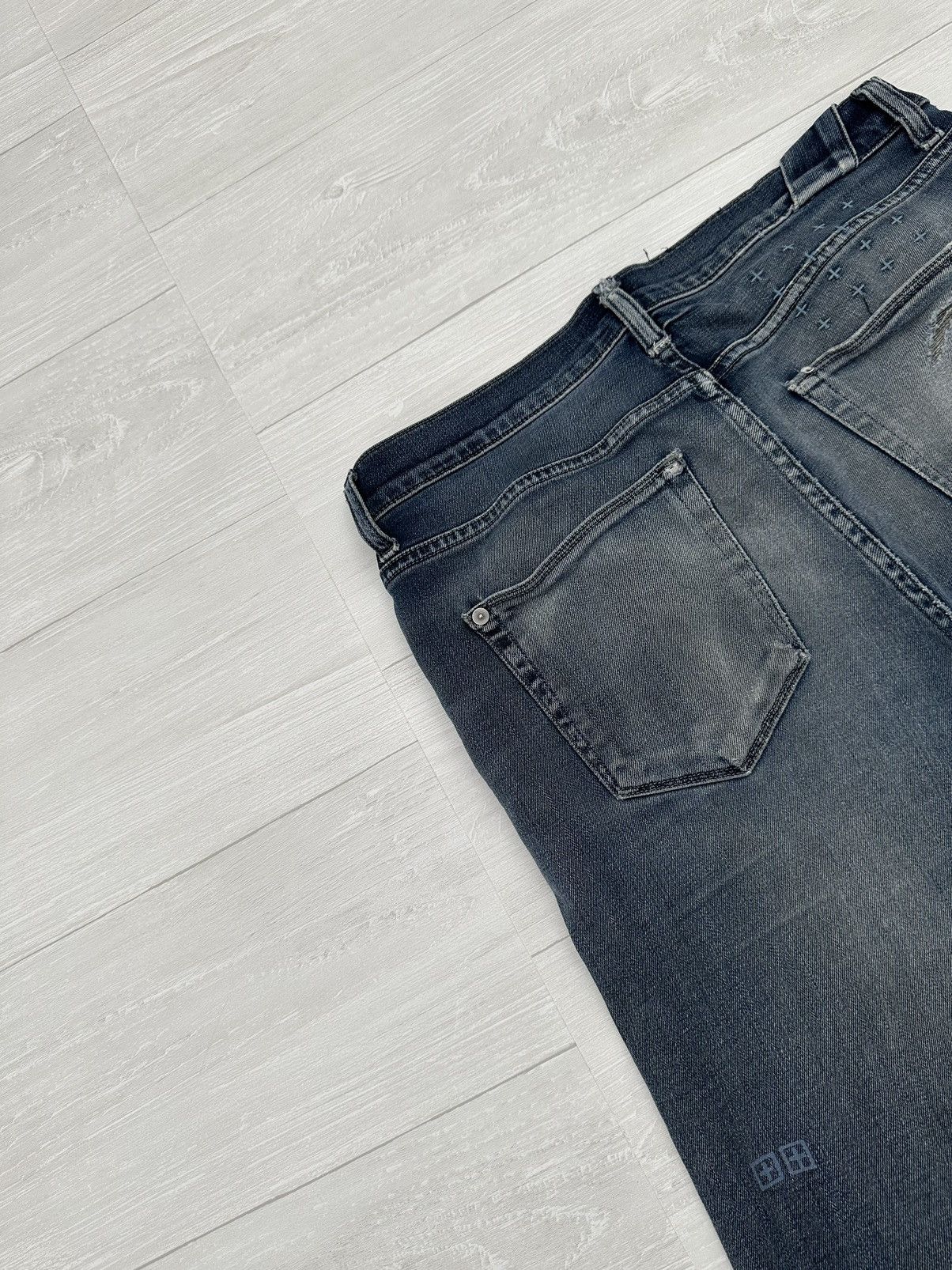 Ksubi × Vintage Vintage Distressed Ksubi Chitch Petrol Denim Jeans Sz. 31 Size US 31 - 6 Thumbnail