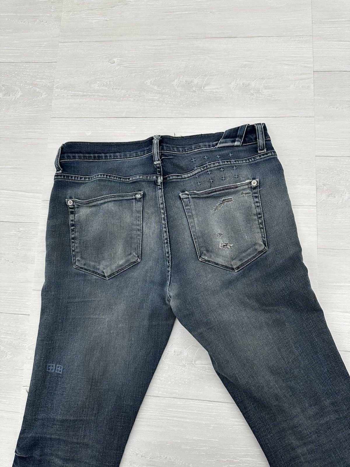Ksubi × Vintage Vintage Distressed Ksubi Chitch Petrol Denim Jeans Sz. 31 Size US 31 - 7 Thumbnail