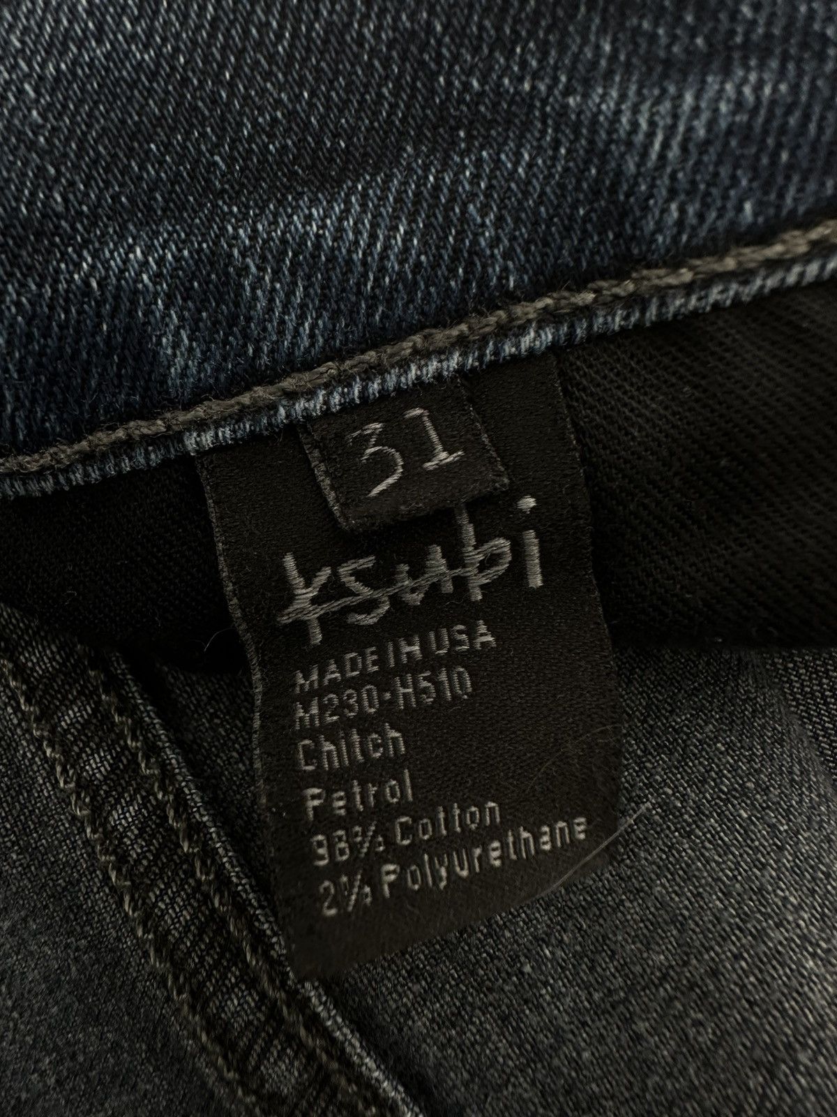 Ksubi × Vintage Vintage Distressed Ksubi Chitch Petrol Denim Jeans Sz. 31 Size US 31 - 9 Thumbnail