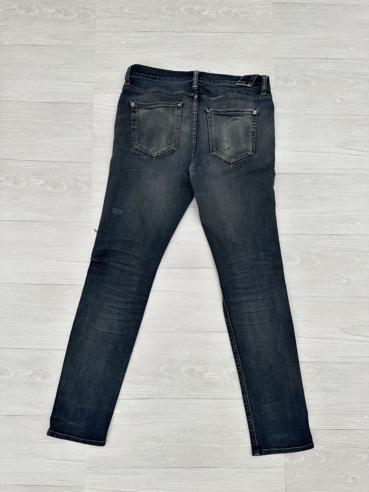 Ksubi × Vintage Vintage Distressed Ksubi Chitch Petrol Denim Jeans Sz. 31 Size US 31 - 2 Thumbnail