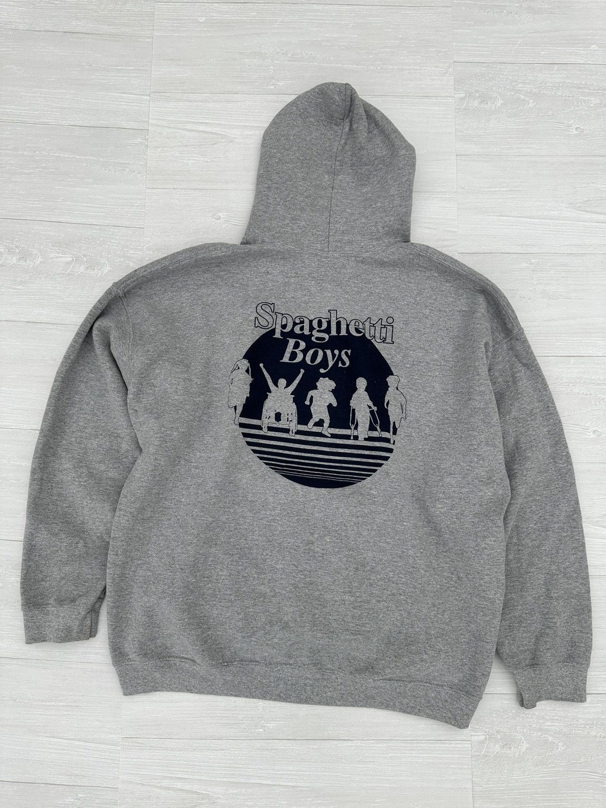 Spaghetti Boys RARE Spaghetti Boys Grey Handicap Logo Hoodie Sz. XXL / 2XL Size US XXL / EU 58 / 5 - 1 Thumbnail