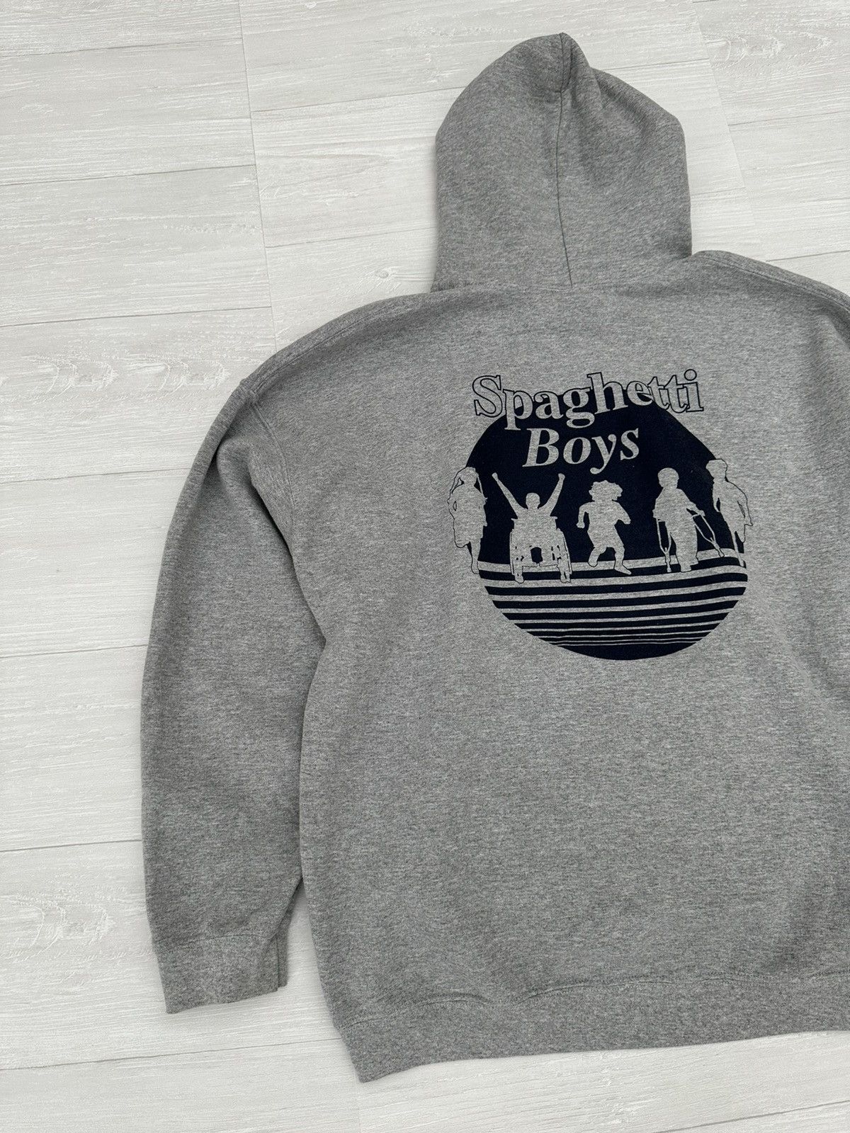 Spaghetti Boys RARE Spaghetti Boys Grey Handicap Logo Hoodie Sz. XXL / 2XL Size US XXL / EU 58 / 5 - 2 Thumbnail