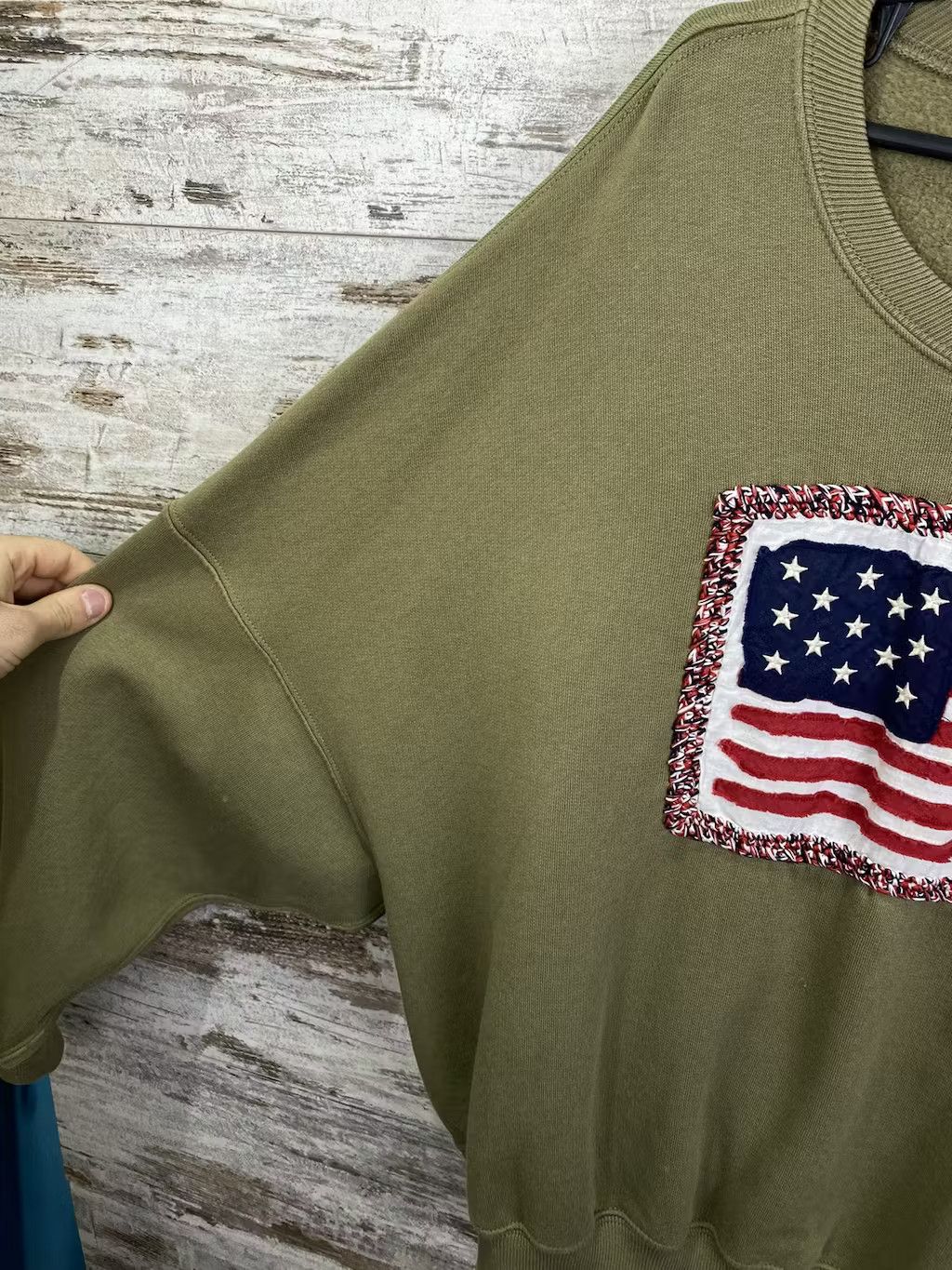 Polo Ralph Lauren × Vintage Women’s Vintage Polo Ralph Lauren USA Sweatshirt y2k Size L / US 10 / IT 46 - 4 Thumbnail
