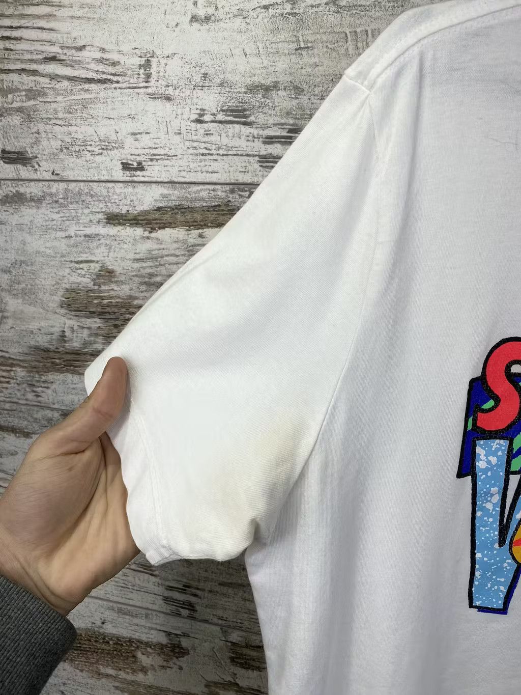 Nike × Vintage Mens Vintage distressed Nike T-shirt rare tee y2k big logo Size US M / EU 48-50 / 2 - 12 Thumbnail