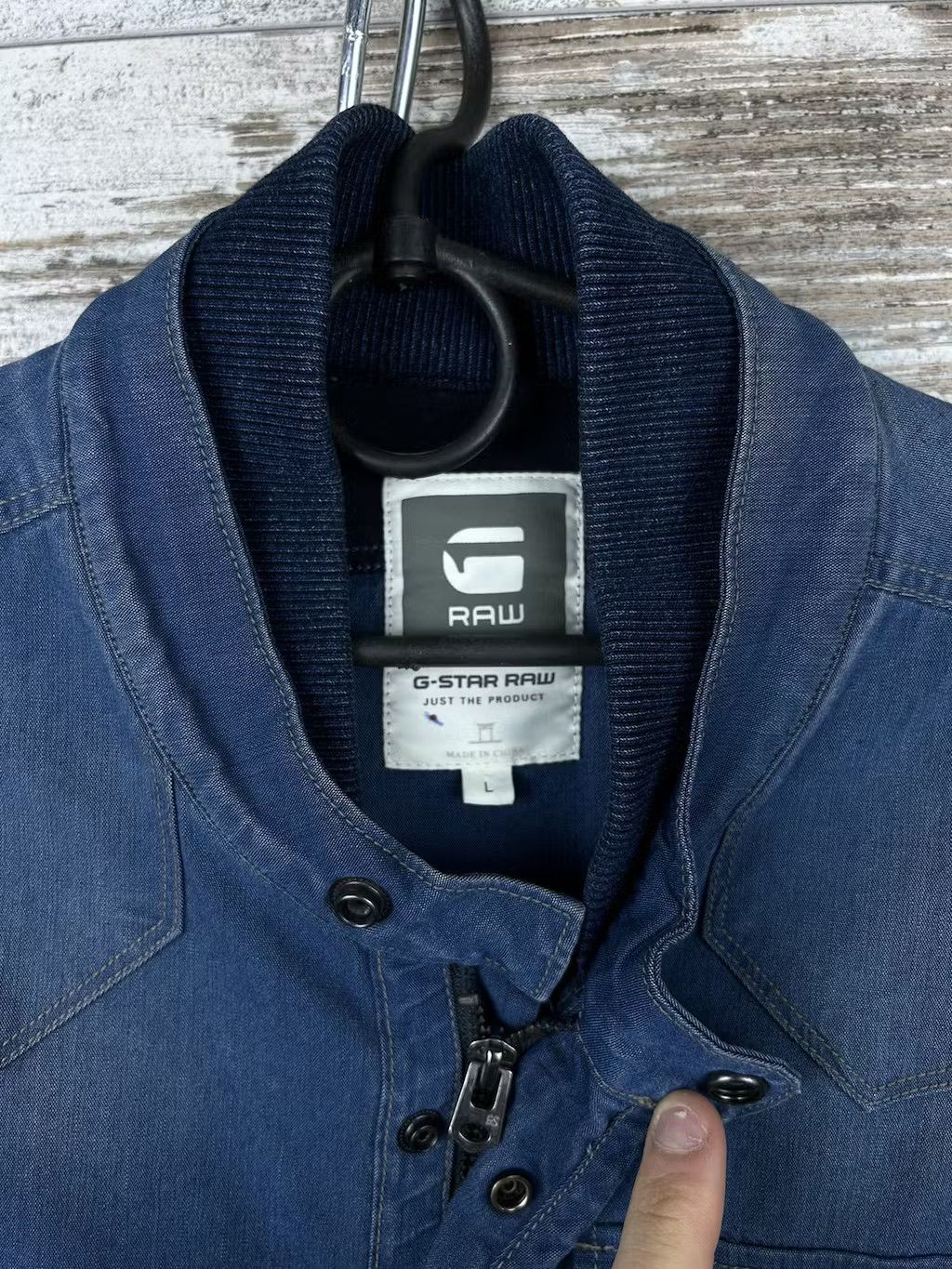 G-Star × Vintage Mens G Star Raw Denim Jacket overshot streetwear y2k Size US L / EU 52-54 / 3 - 9 Thumbnail