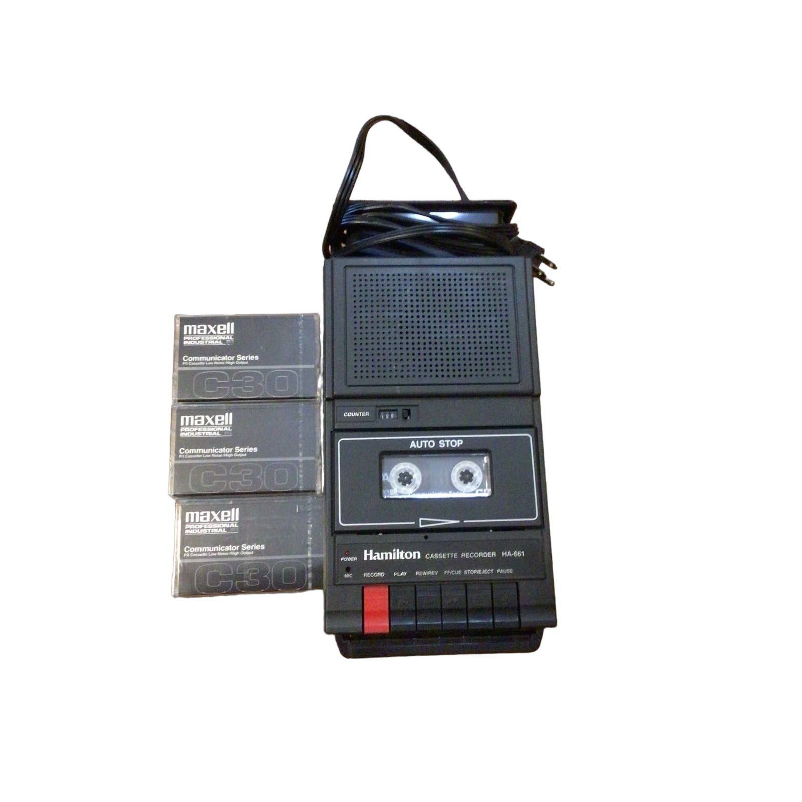 Hamilton Hamilton cassette recorder HA-661 with 3 new cassettes | Grailed
