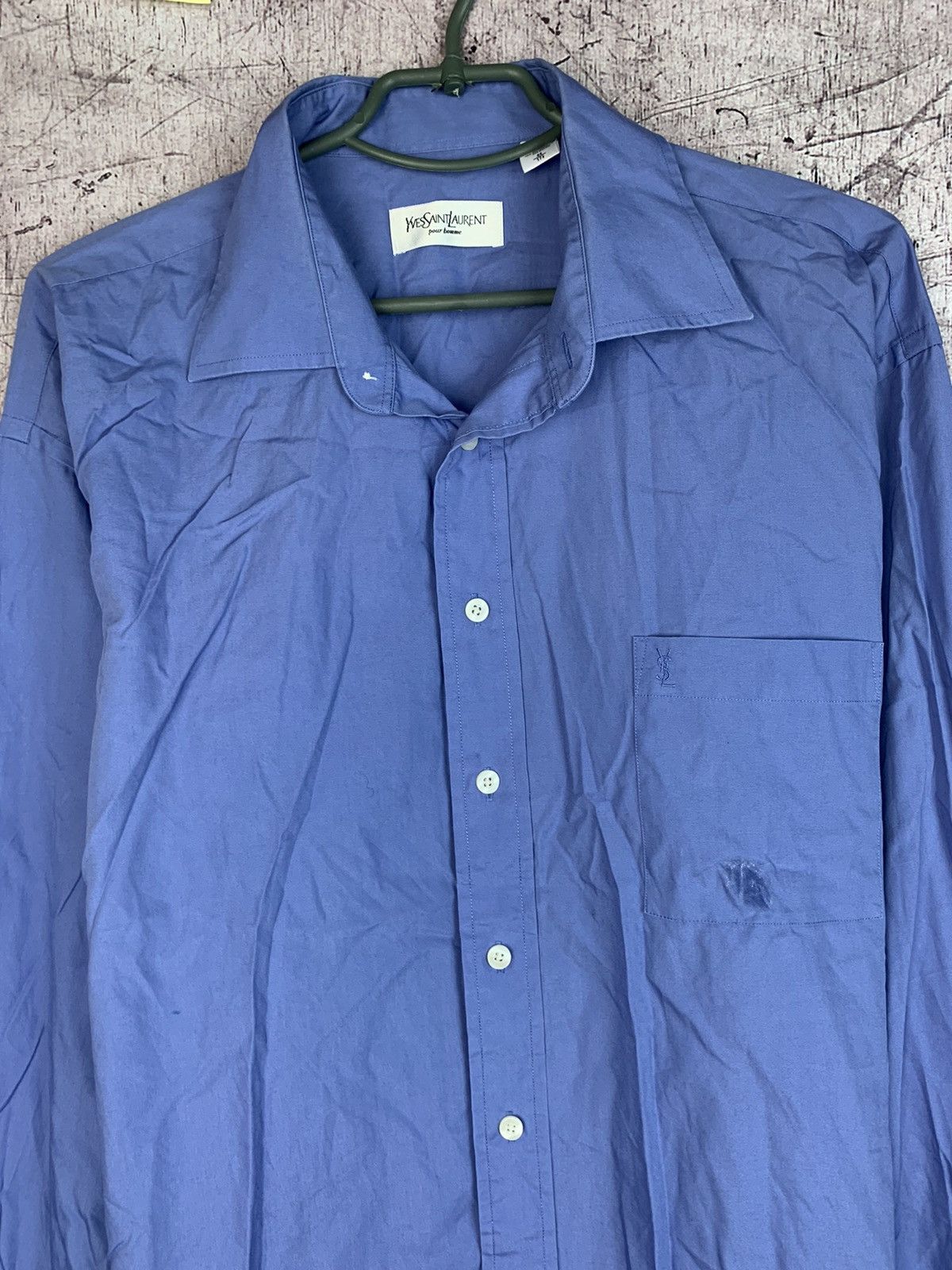 Yves Saint Laurent Vintage Yves Saint Laurent Mens Long Sleeve Shirt Size US XL / EU 56 / 4 - 2 Thumbnail