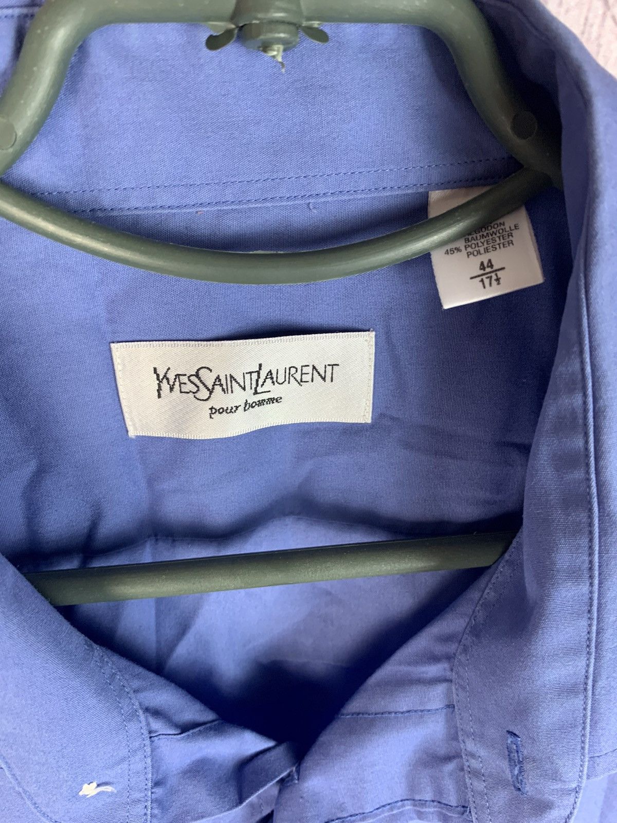 Yves Saint Laurent Vintage Yves Saint Laurent Mens Long Sleeve Shirt Size US XL / EU 56 / 4 - 4 Thumbnail