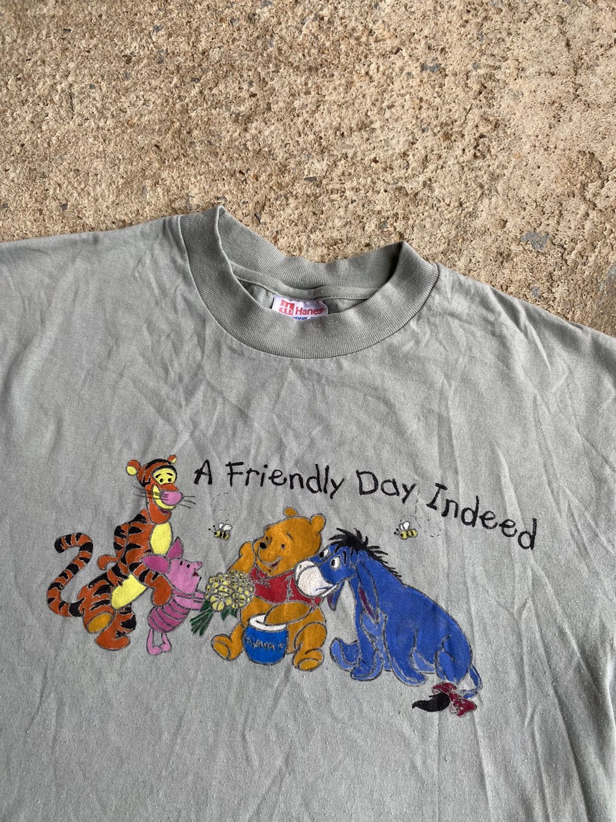 Disney × Vintage Vintage 90’s Winnie Pooh Tigger Eeyore Distressed Shirt Size US M / EU 48-50 / 2 - 2 Thumbnail