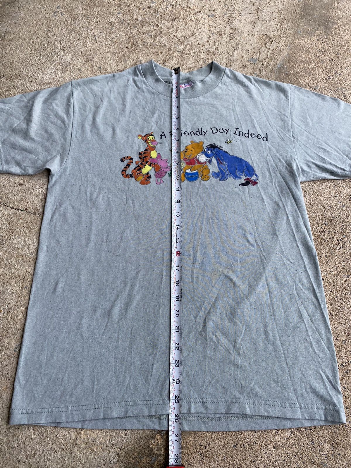 Disney × Vintage Vintage 90’s Winnie Pooh Tigger Eeyore Distressed Shirt Size US M / EU 48-50 / 2 - 7 Thumbnail