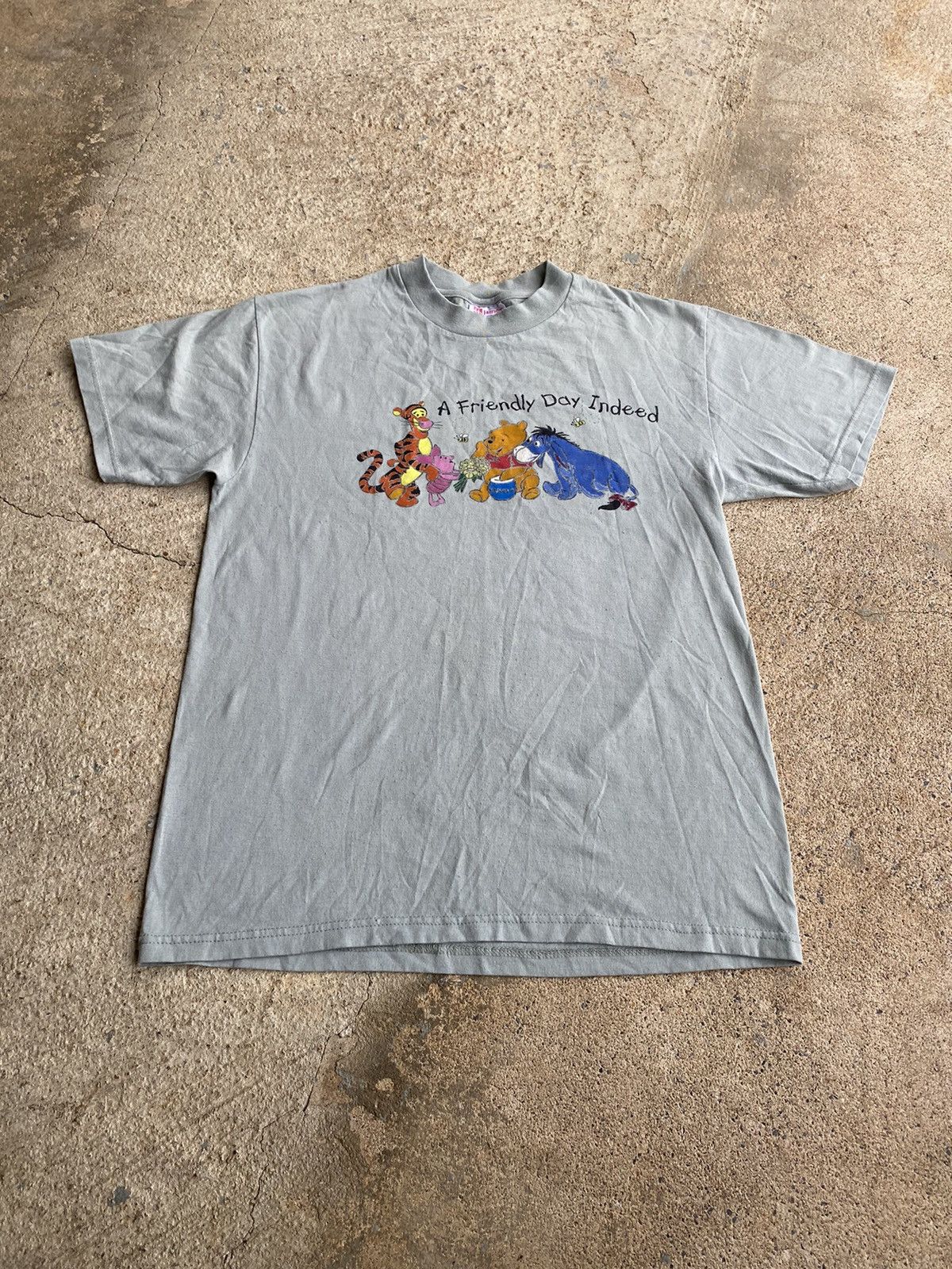 Disney × Vintage Vintage 90’s Winnie Pooh Tigger Eeyore Distressed Shirt Size US M / EU 48-50 / 2 - 1 Thumbnail