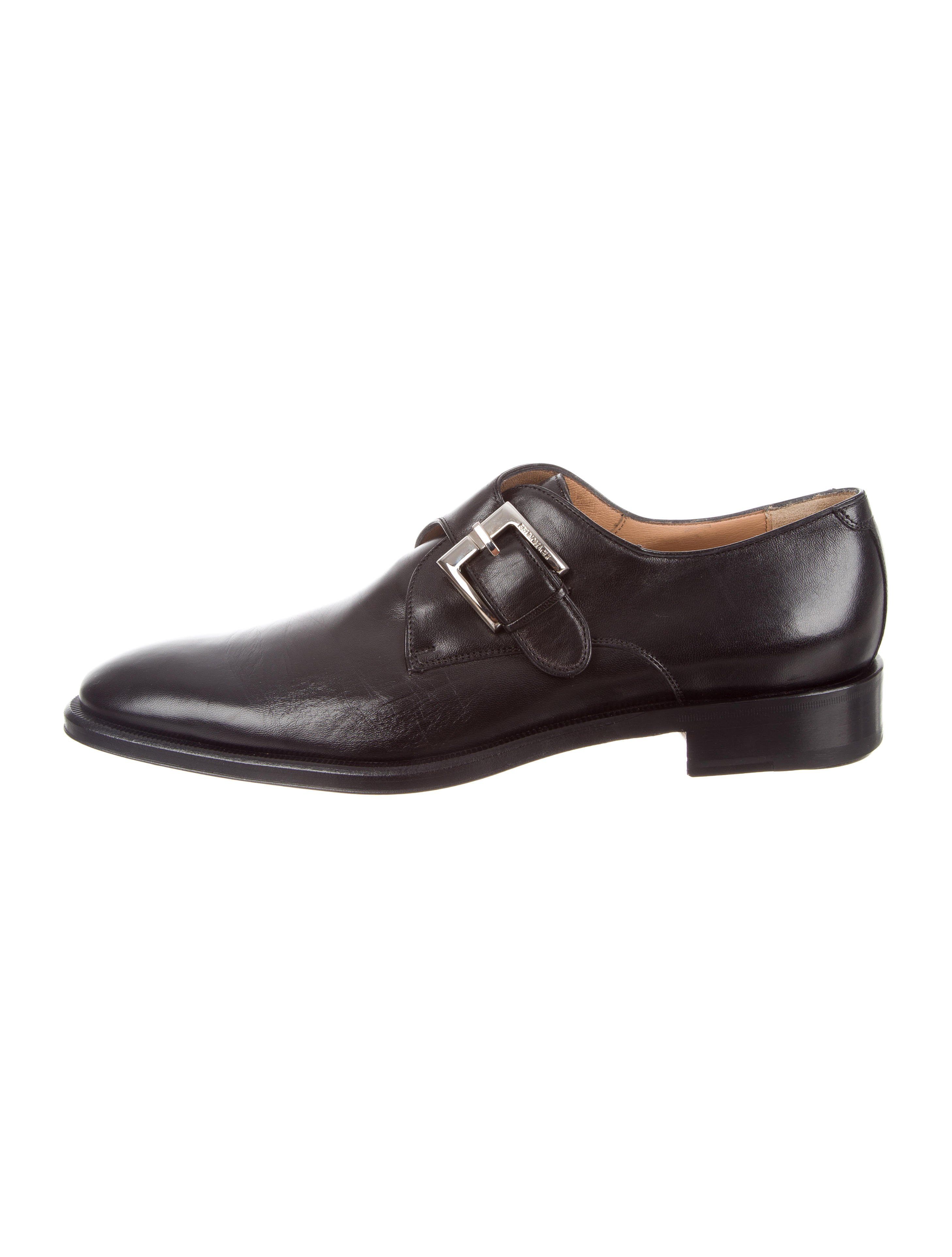 Men\'s Bruno Magli Black Leather Dress Monk Strap Medallion Toe Size 9.5M Bruno Magli Bruno Magli Leather Monk Strap Shoes | Grailed main image 4