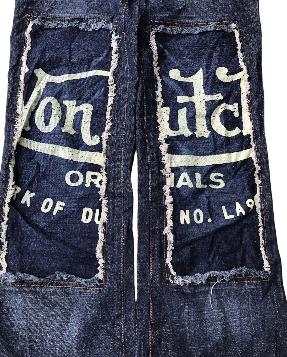 Von Dutch 🔥Forever Y2K🔥 Von Dutch Patchwork Denim Pants Size US 30 / EU 46 - 3 Thumbnail